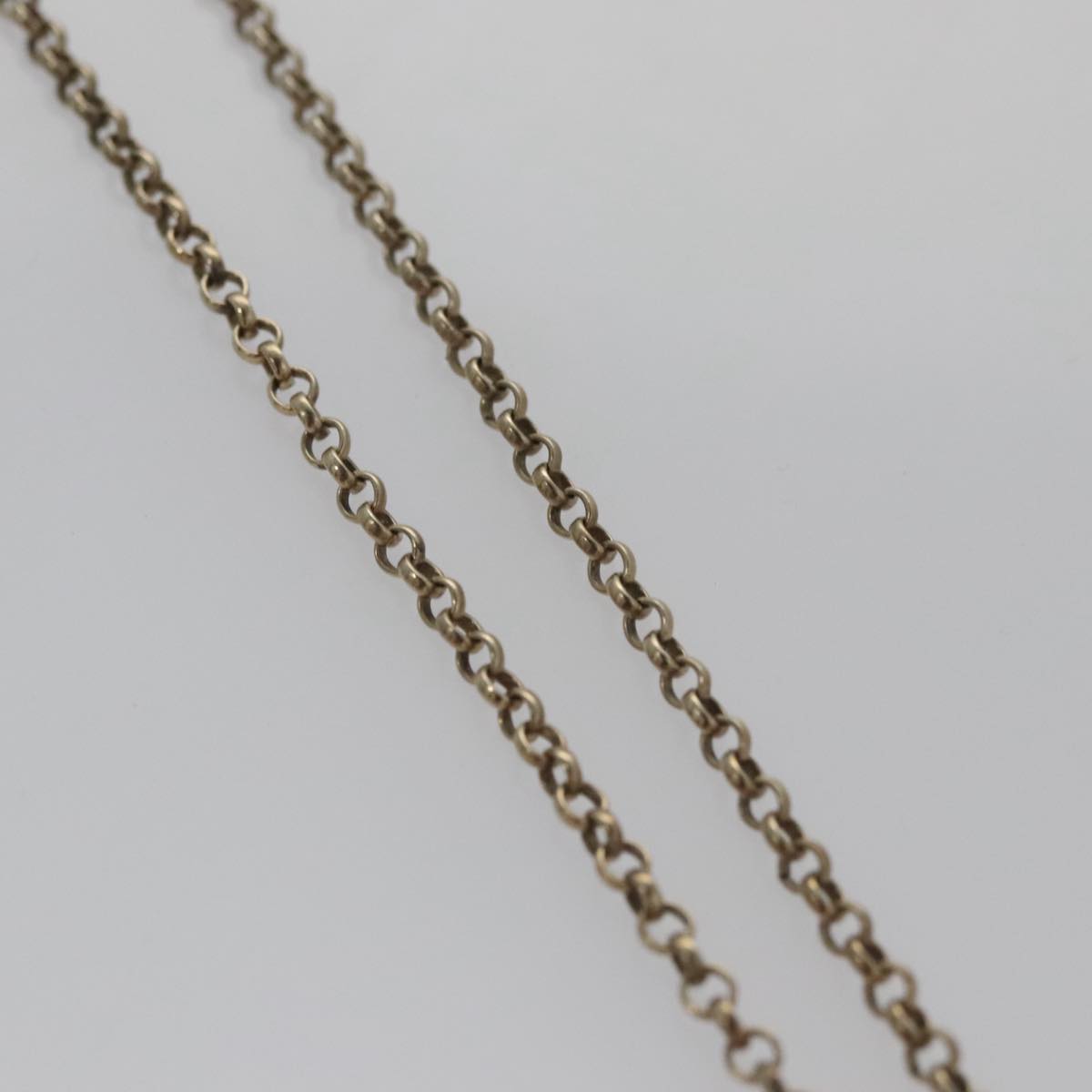 CHANEL Necklace metal Light Blue CC 96804