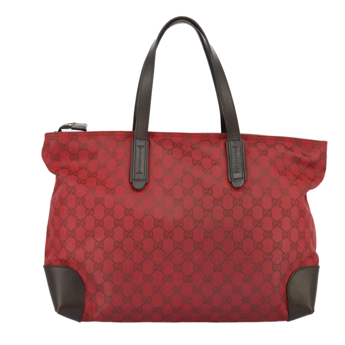 GUCCI GG Canvas Web Sherry Line Tote Bag Red Green gold 308928 97000