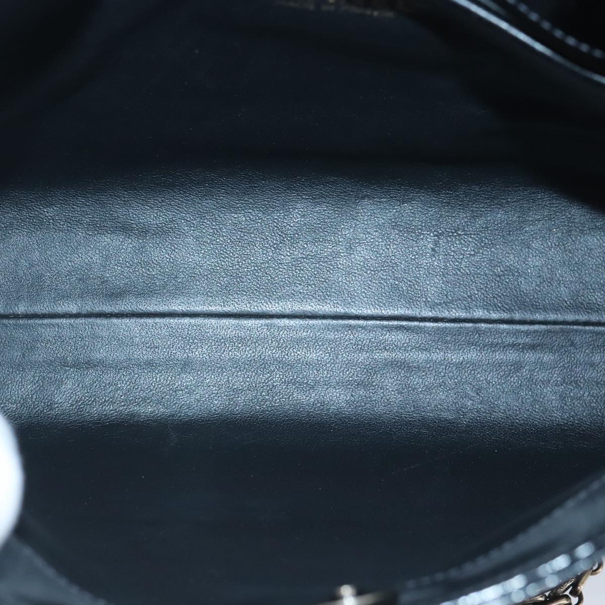 CHANEL Chain Shoulder Bag Patent leather Black CC 97053