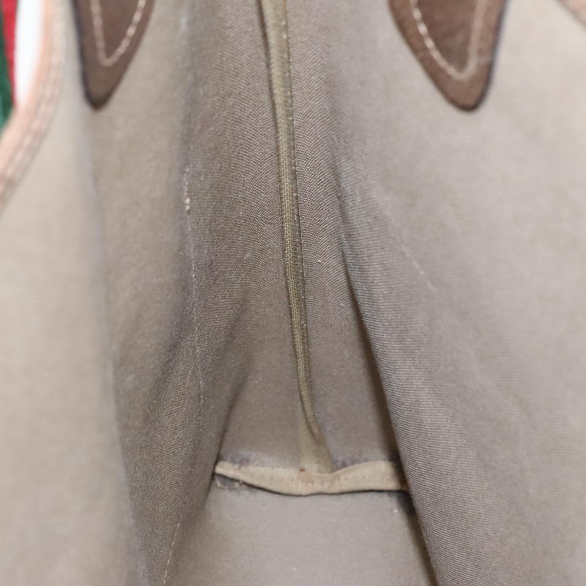 GUCCI GG Supreme Webshire Line Tote Bag PVC Leather Beige 39 02 003 97160