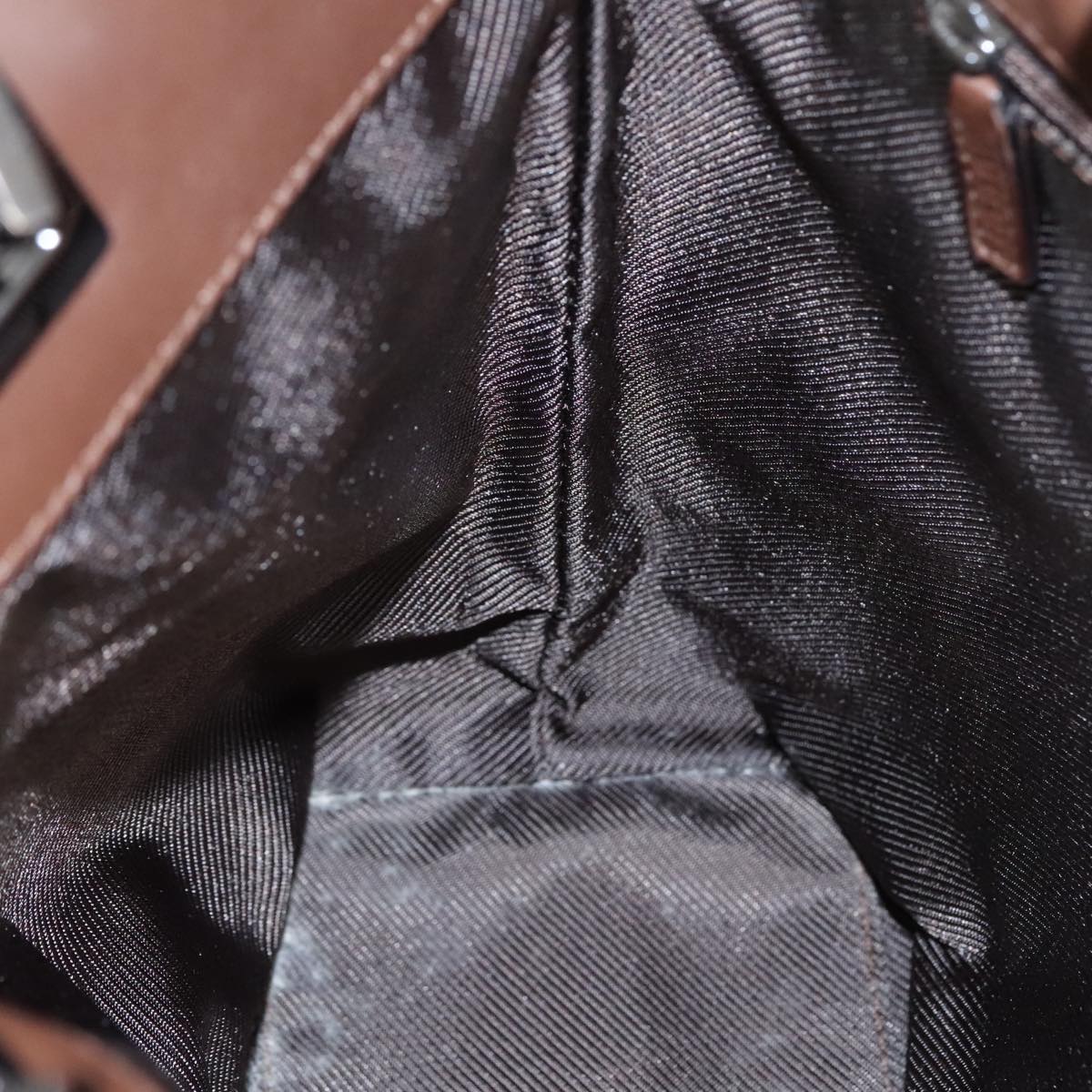 GUCCI GG Canvas Tote Bag Purple Brown Silver 31244 97397