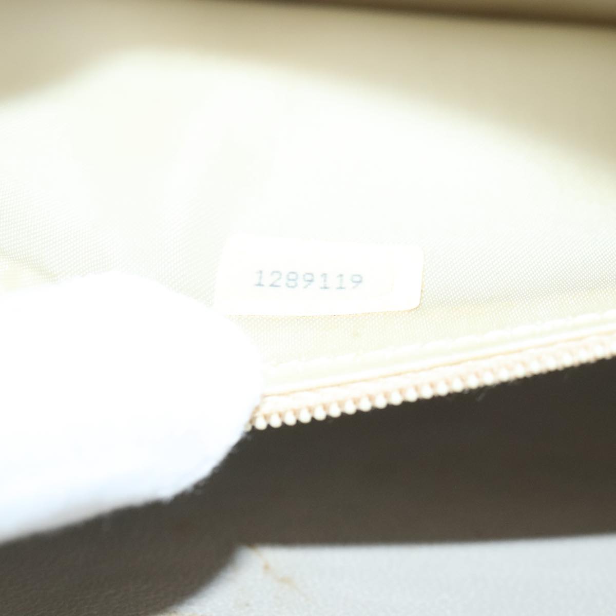 CHANEL Matelasse Chain Shoulder Bag Lamb Skin Beige Gold CC 97457