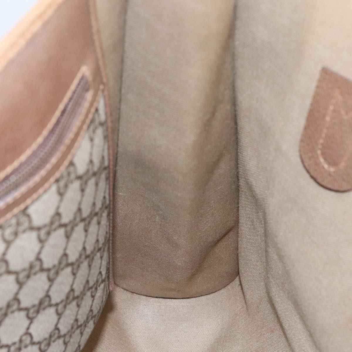 GUCCI GG Supreme Tote Bag PVC Leather Beige Gold 40 02 998 97520