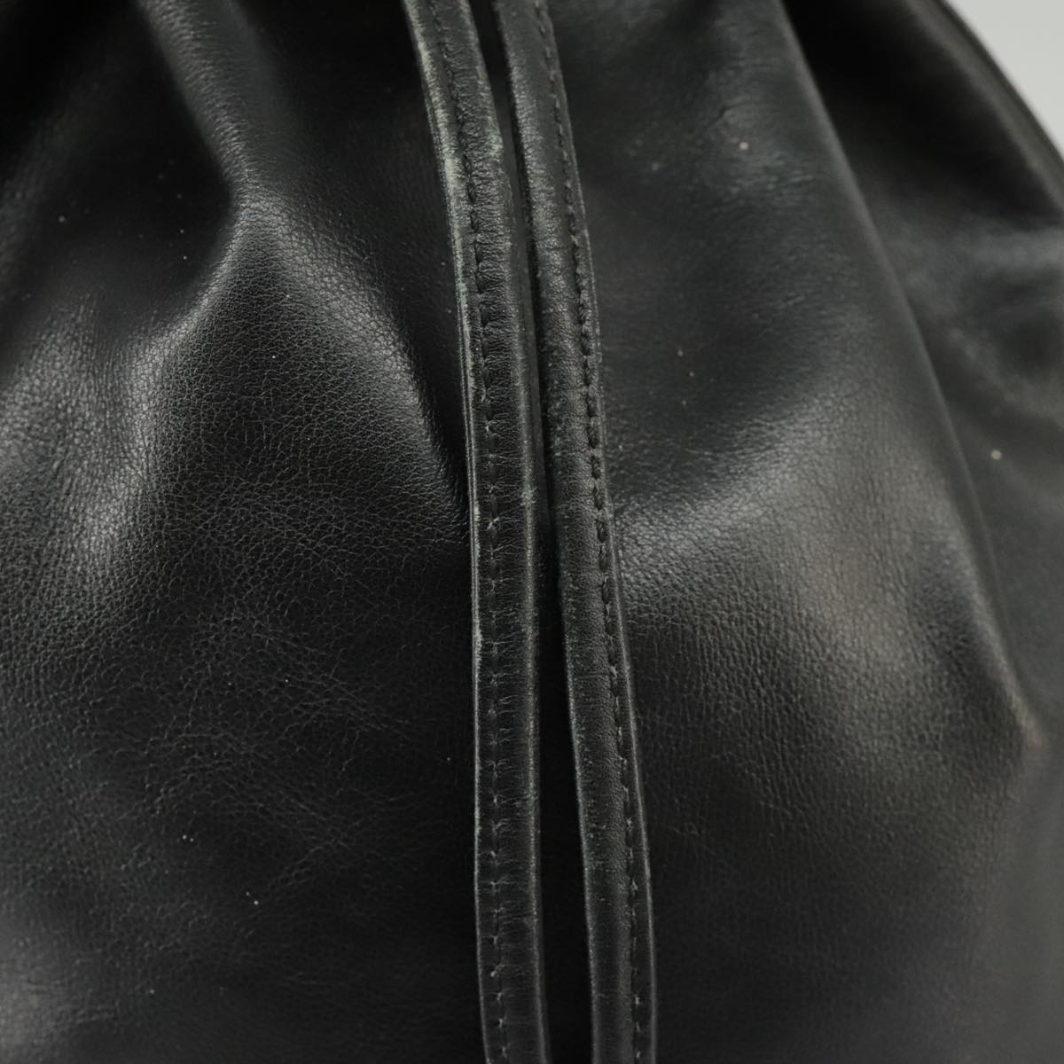 GUCCI Bamboo Hand Bag Leather 2way Black Gold 001 2855 1657 0 97521