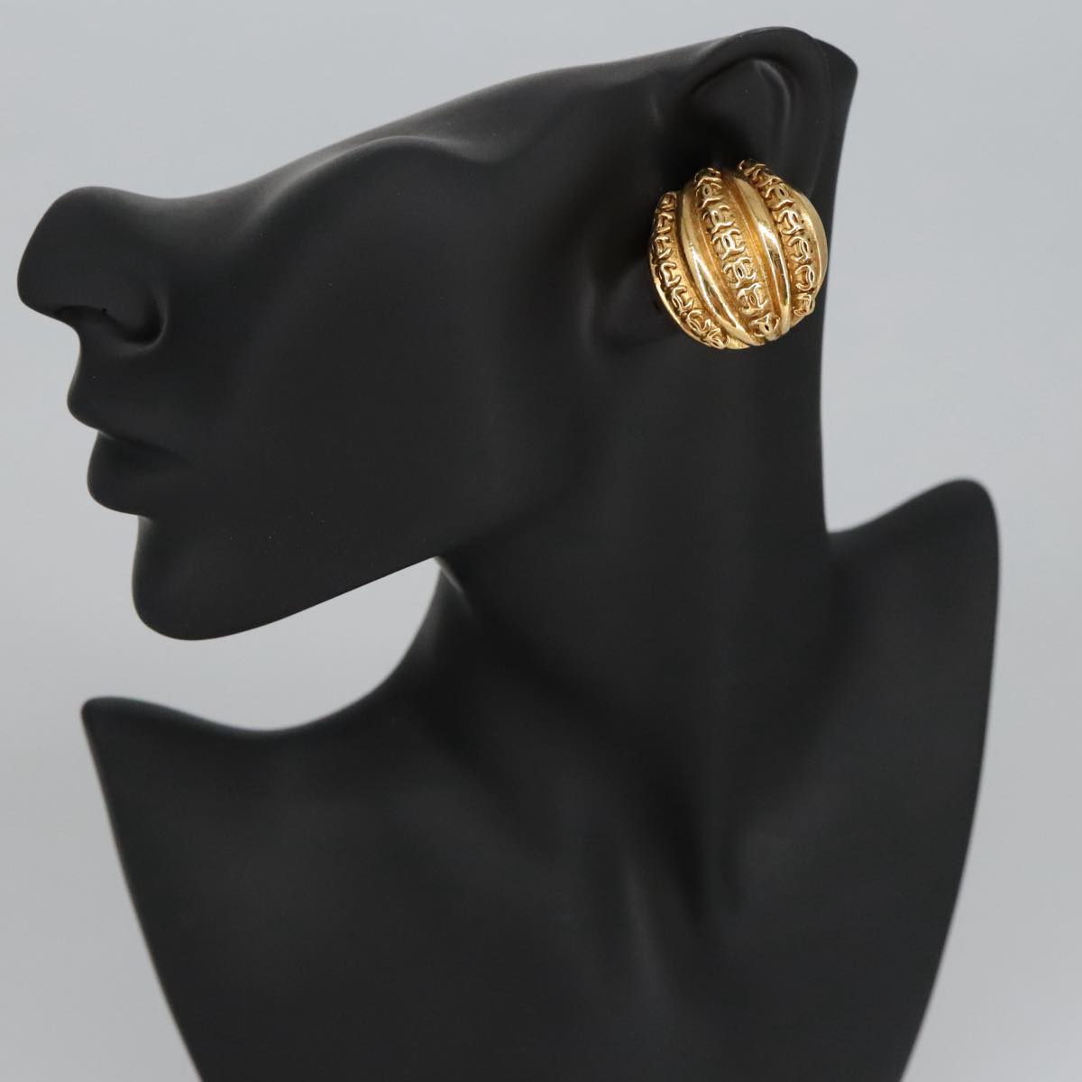 CHANEL COCO Mark Earring metal Gold CC 97754