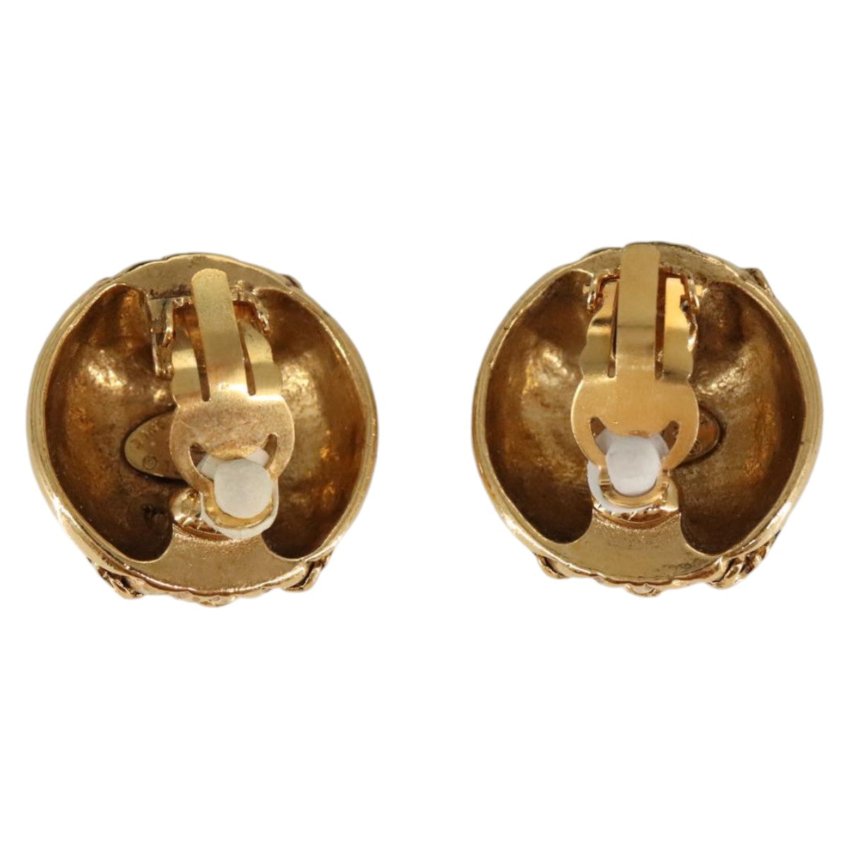 CHANEL COCO Mark Earring metal Gold CC 97754
