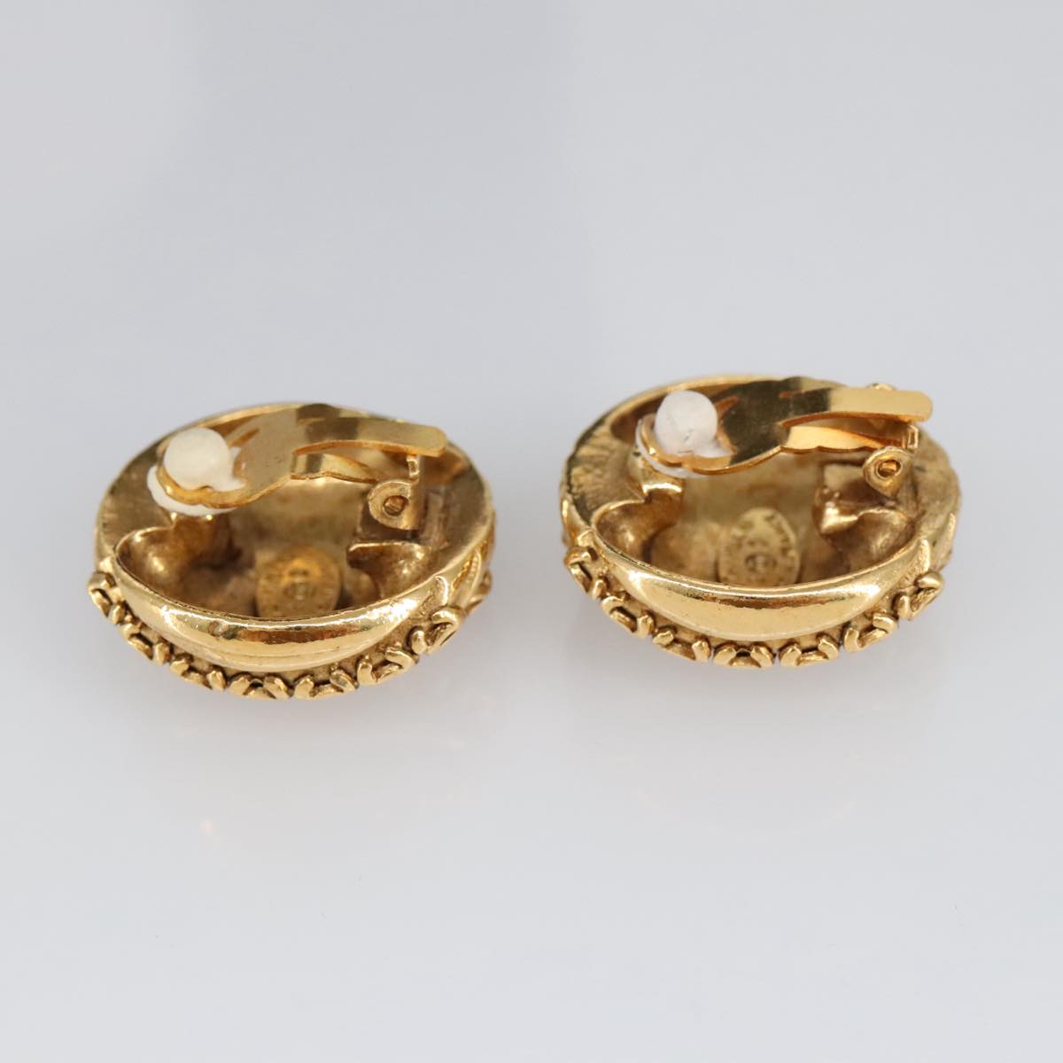 CHANEL COCO Mark Earring metal Gold CC 97754