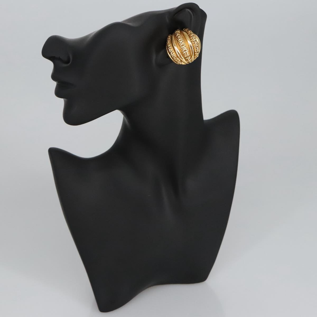 CHANEL COCO Mark Earring metal Gold CC 97754