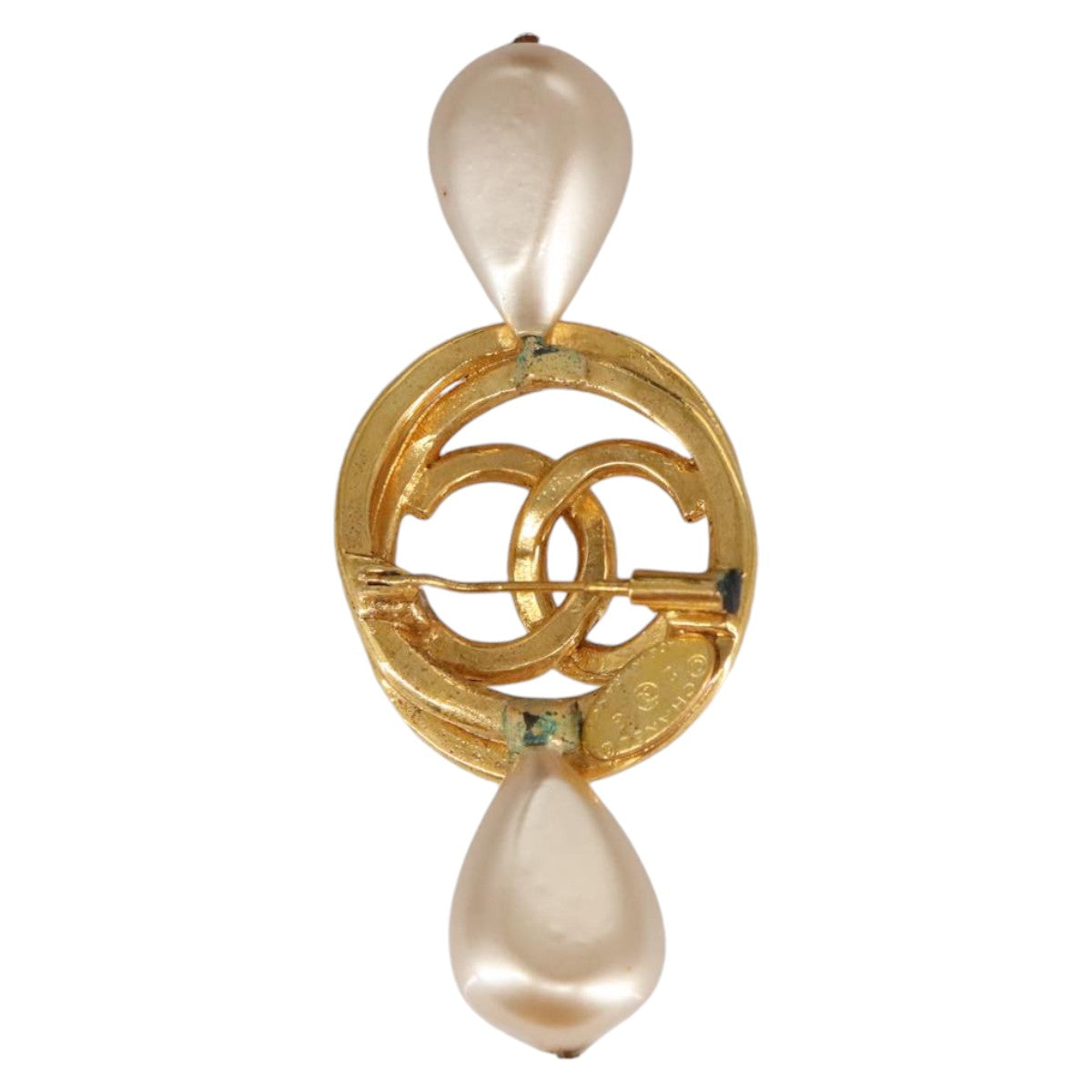 CHANEL COCO Mark Brooch metal Gold CC 97757