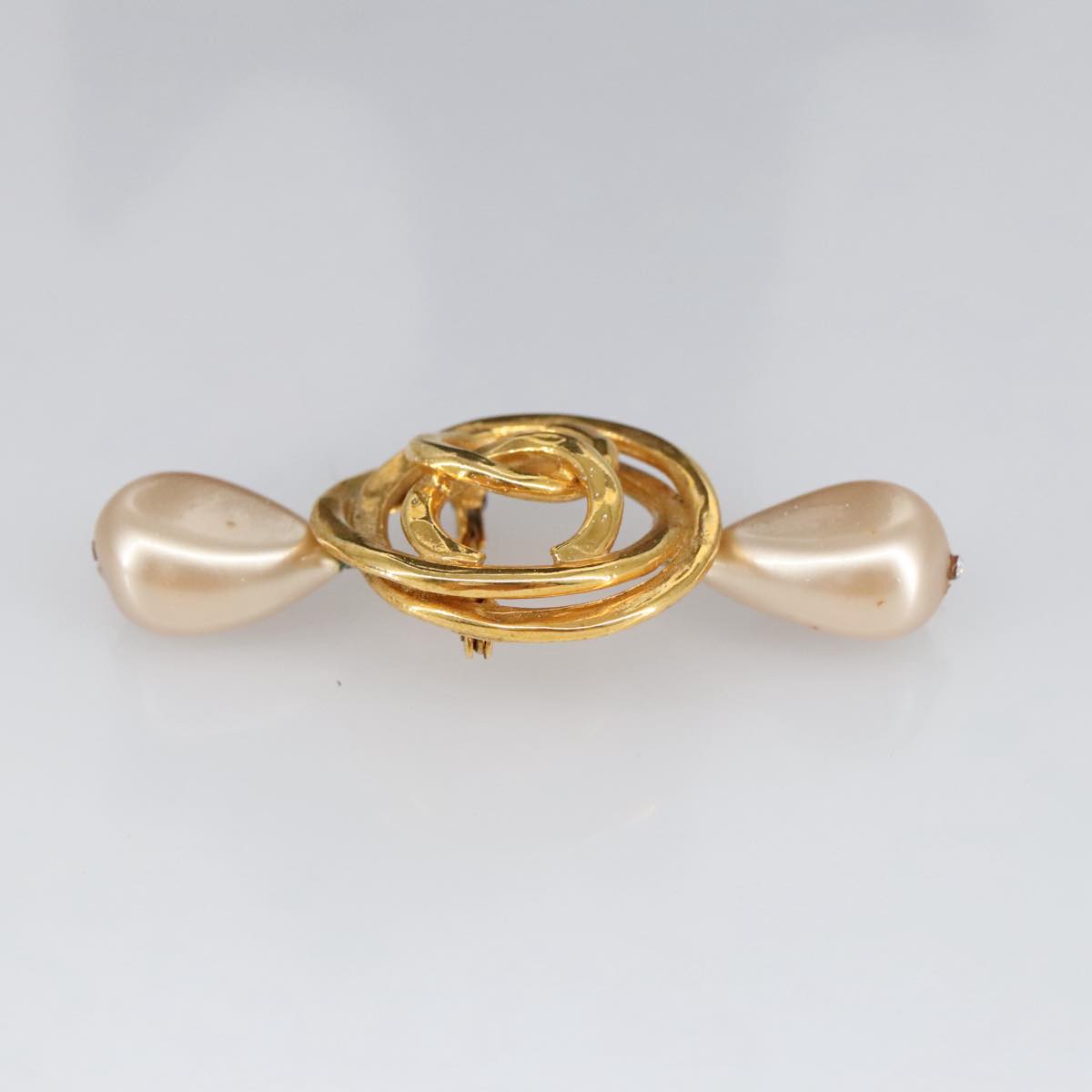 CHANEL COCO Mark Brooch metal Gold CC 97757