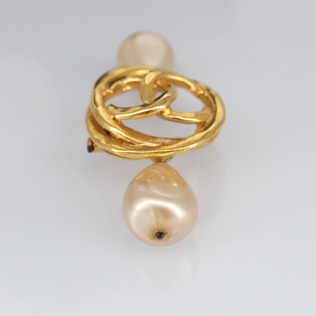 CHANEL COCO Mark Brooch metal Gold CC 97757