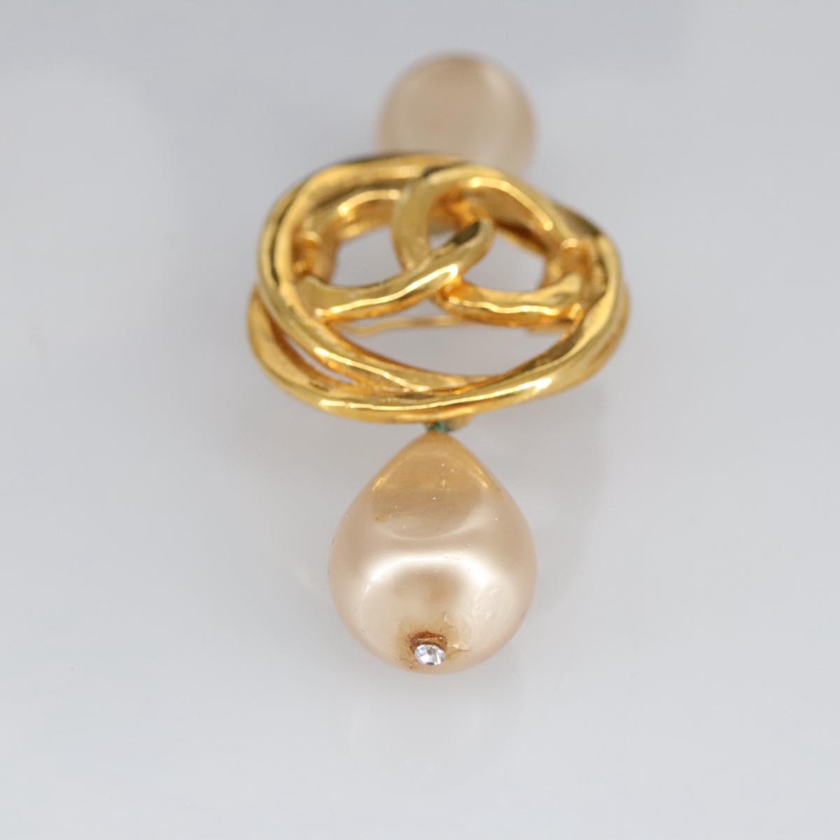 CHANEL COCO Mark Brooch metal Gold CC 97757