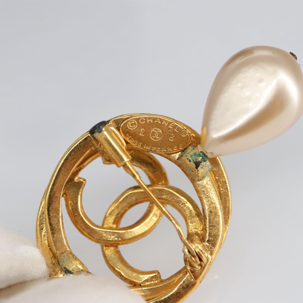 CHANEL COCO Mark Brooch metal Gold CC 97757
