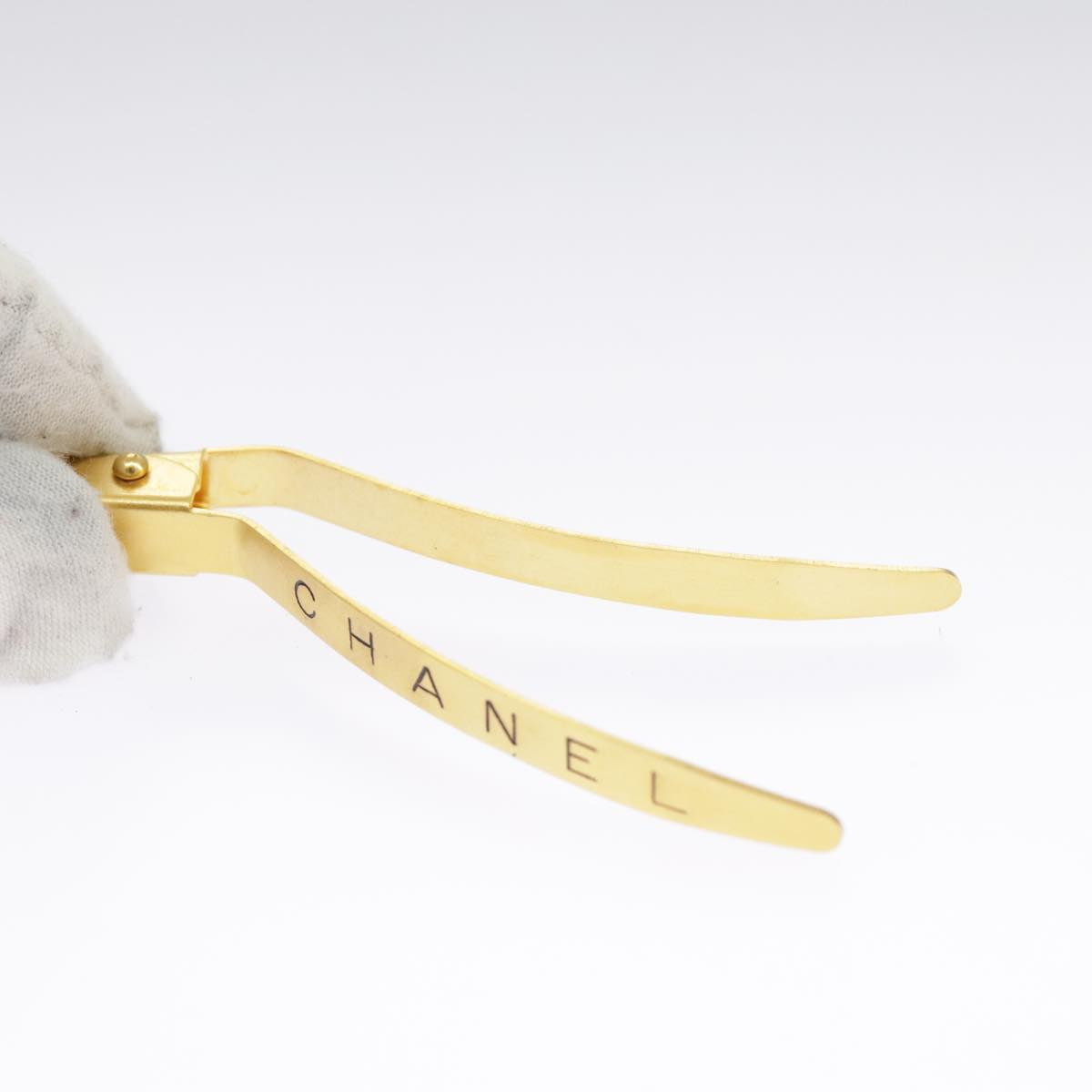CHANEL Barrette metal Gold CC 97761
