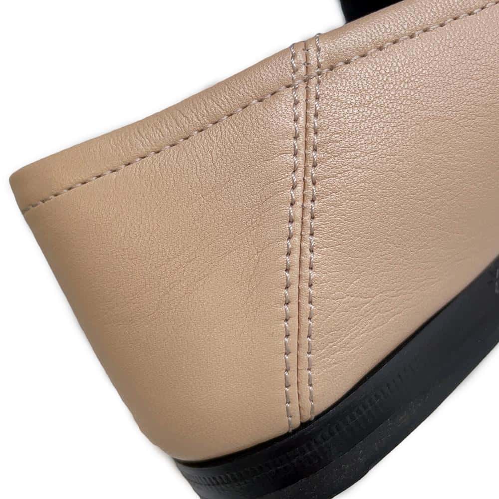 GUCCI Cherie Line Horsebit Loafers Beige 631619 Leather Size 34
