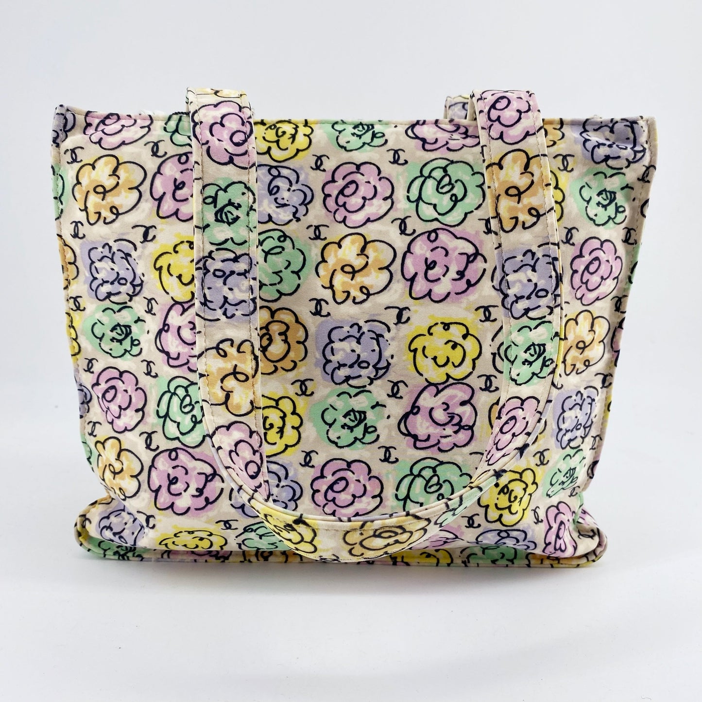 Chanel Vintage Flower CC Loge tote