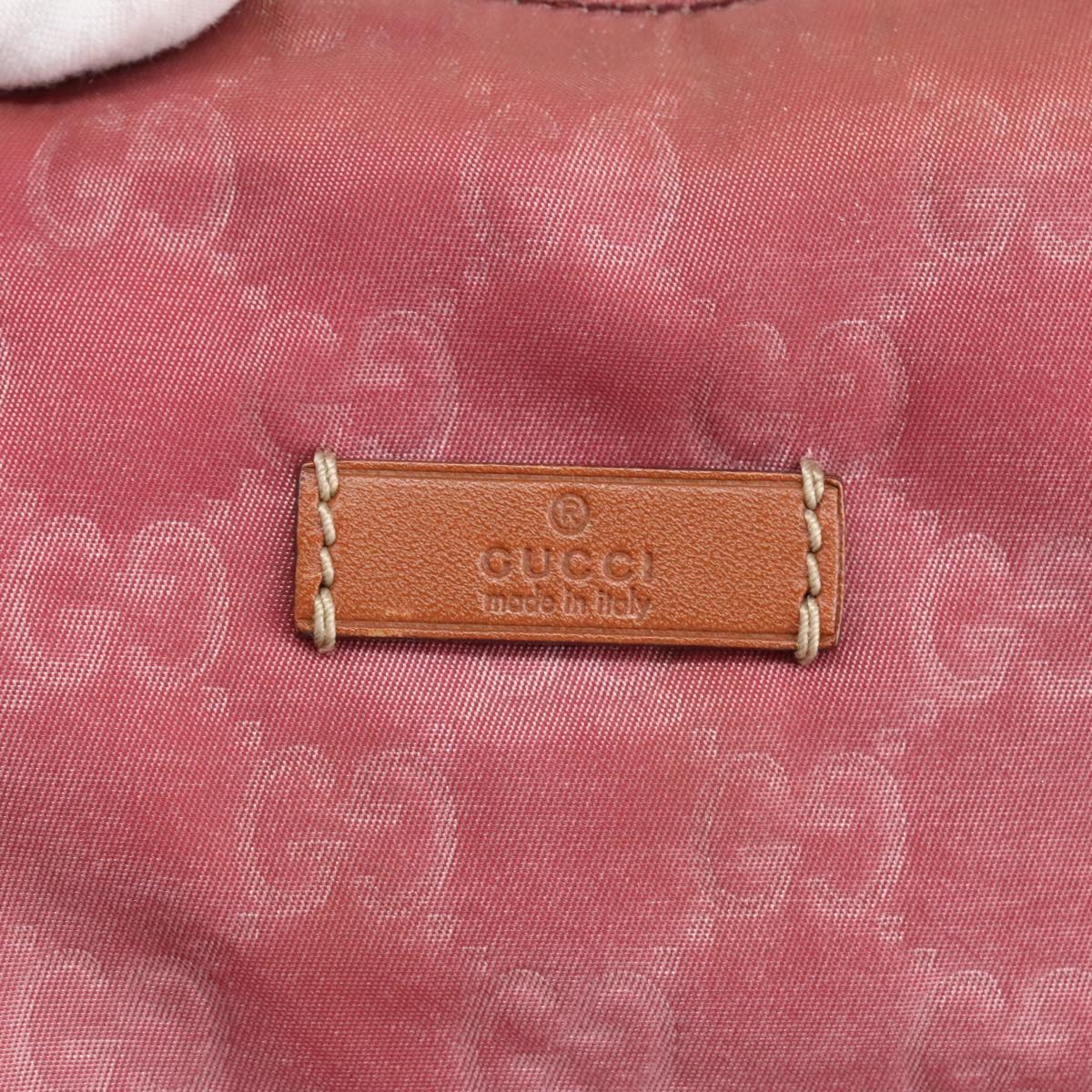 GUCCI GG Canvas Tote Bag Nylon Pink Silver 295252 98421