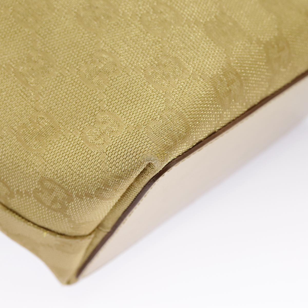 GUCCI GG Canvas Tote Bag Gold Tone Gold 002 1099 98426