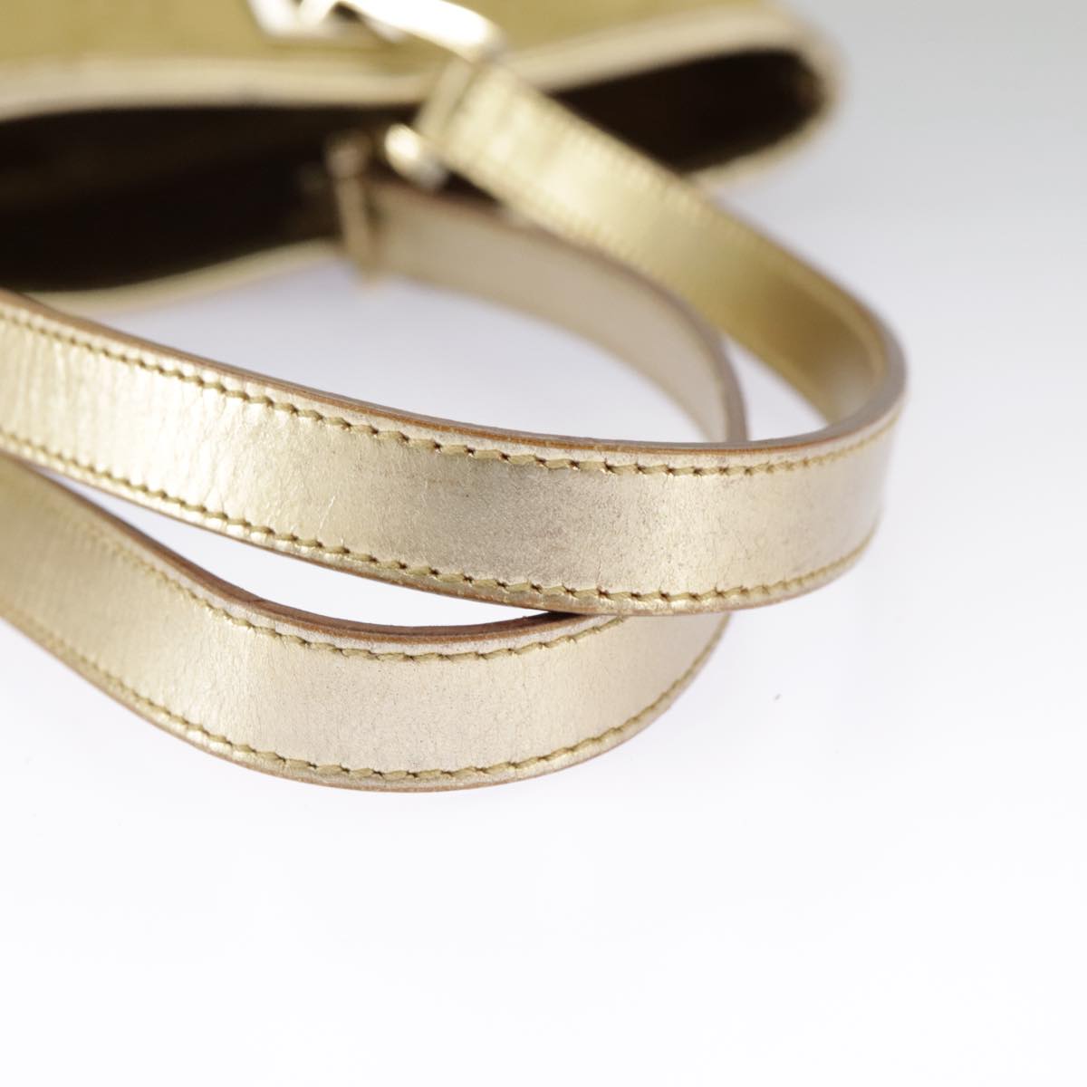 GUCCI GG Canvas Tote Bag Gold Tone Gold 002 1099 98426