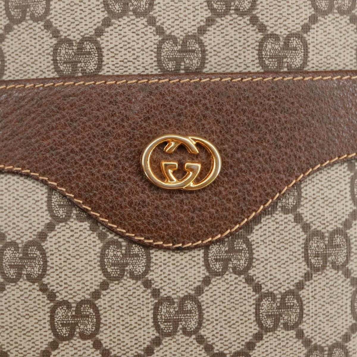 GUCCI GG Supreme Web Sherry Line Tote Bag PVC Beige Gold 002 123 6487 98704