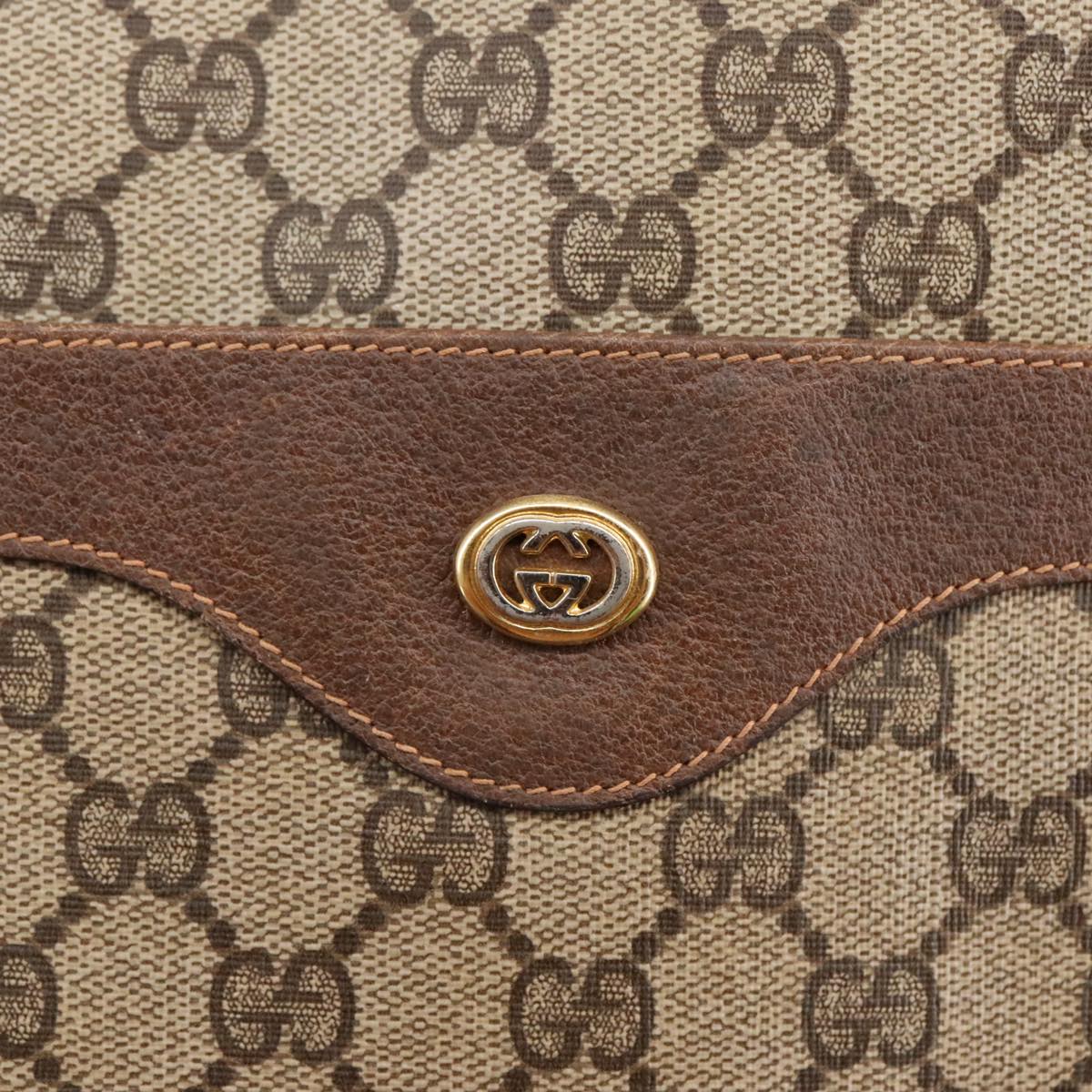 GUCCI GG Supreme Web Sherry Line Tote Bag PVC Beige Gold 89 02 003 98727