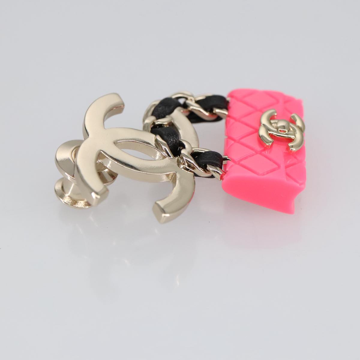 CHANEL COCO Mark Brooch metal Silver CC 98931