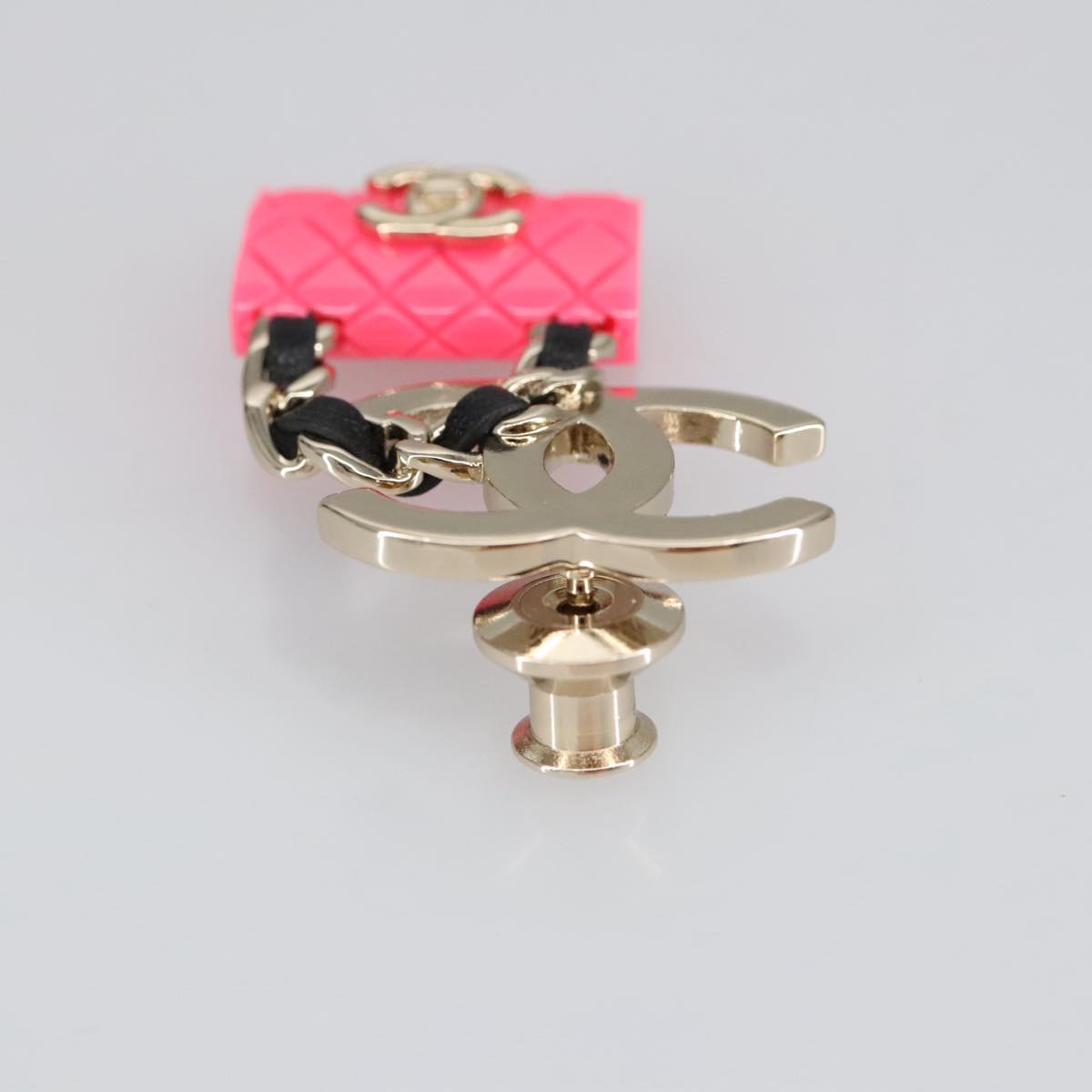 CHANEL COCO Mark Brooch metal Silver CC 98931