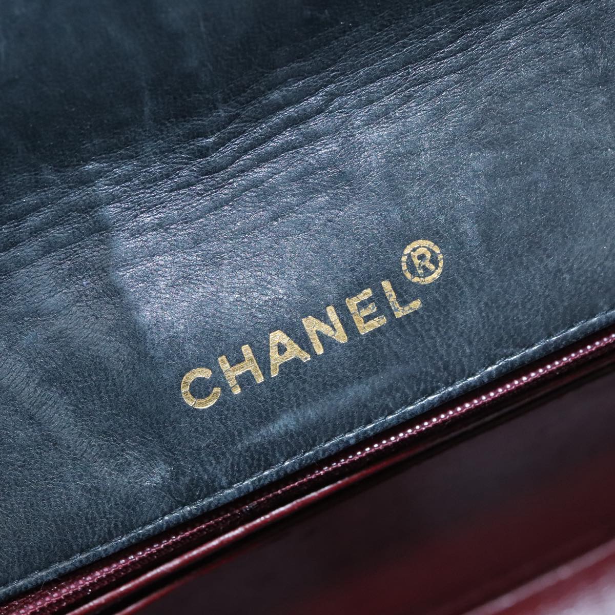 CHANEL Matelasse Turn Lock Chain Shoulder Bag Lamb Skin Black CC 99218