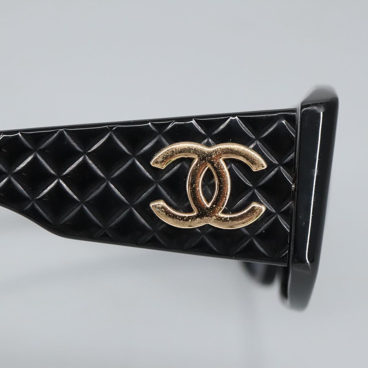 CHANEL Sunglasses plastic Black CC 99518