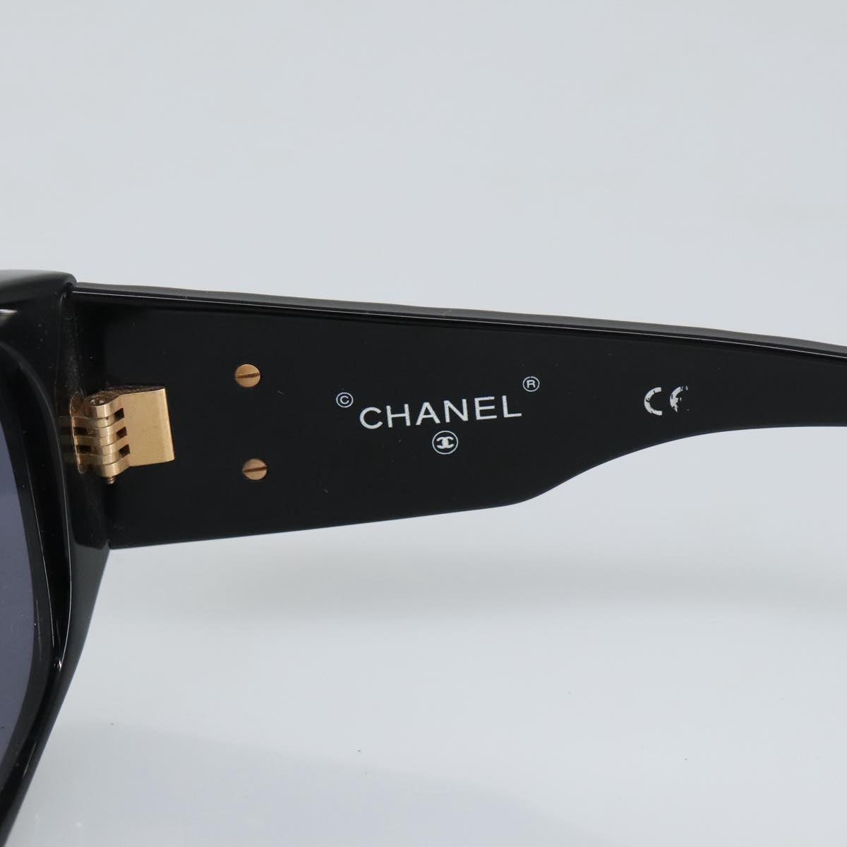 CHANEL Sunglasses plastic Black CC 99518