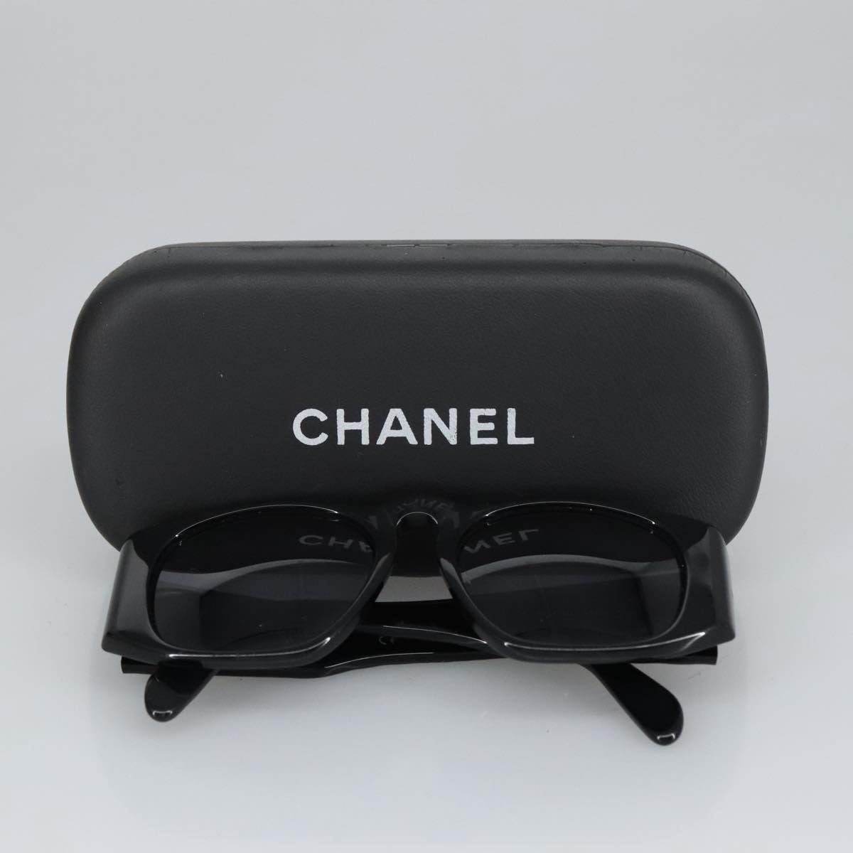 CHANEL Sunglasses plastic Black CC 99518
