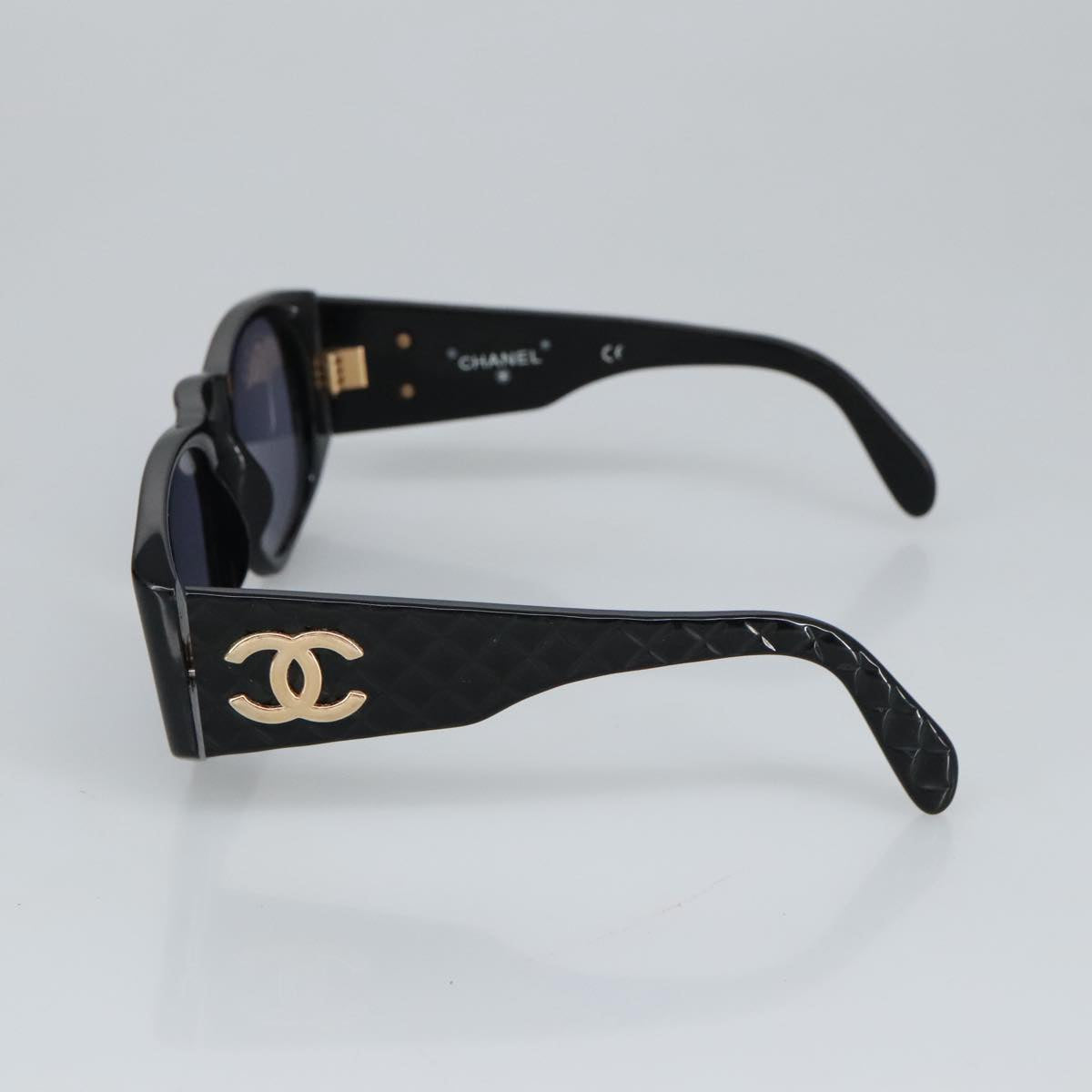 CHANEL Sunglasses plastic Black CC 99518