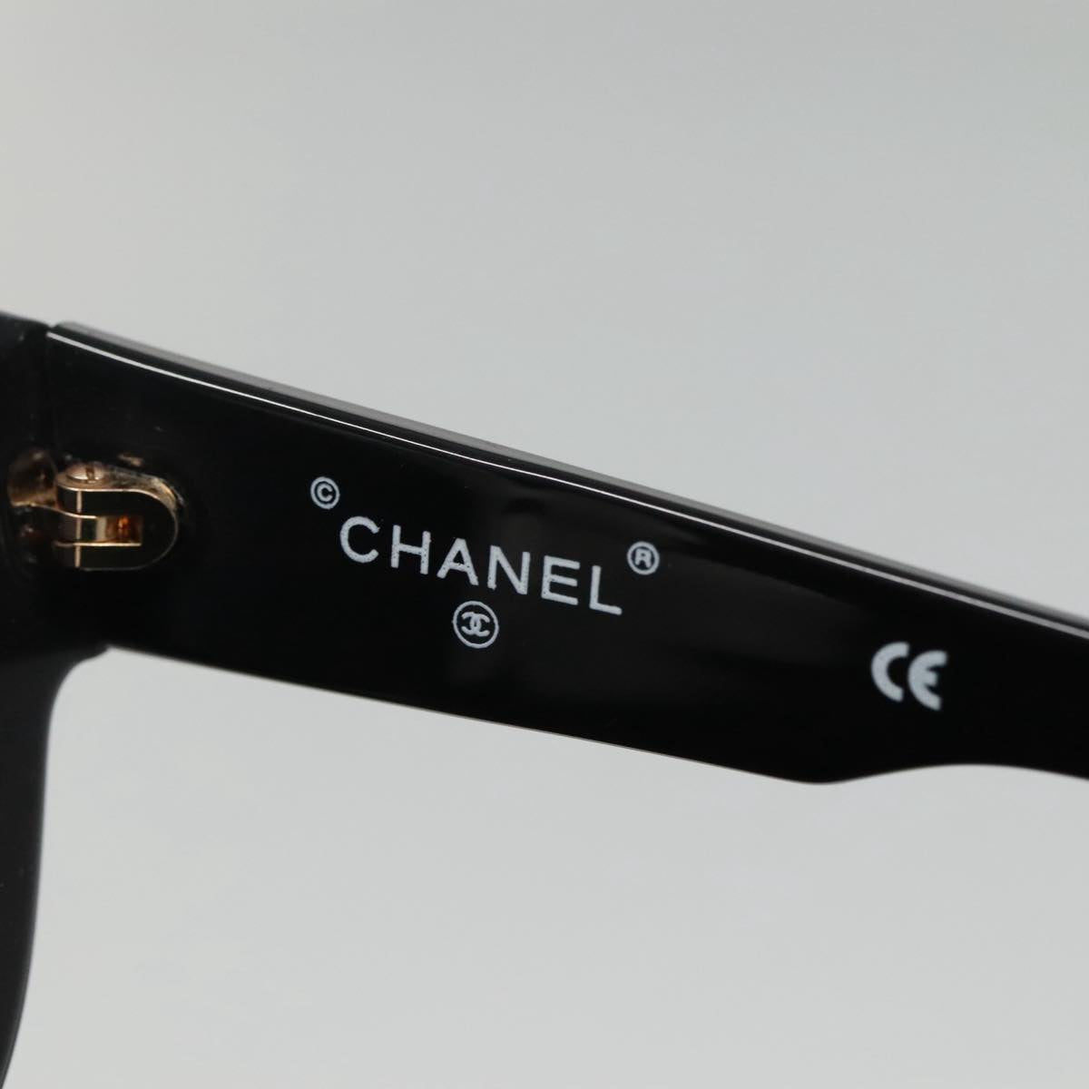 CHANEL Sunglasses plastic Black CC 99551
