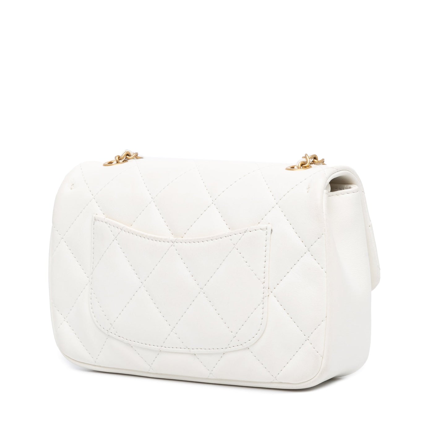 Chanel Sac Mini Quilted Lambskin Heart Charms Flap
