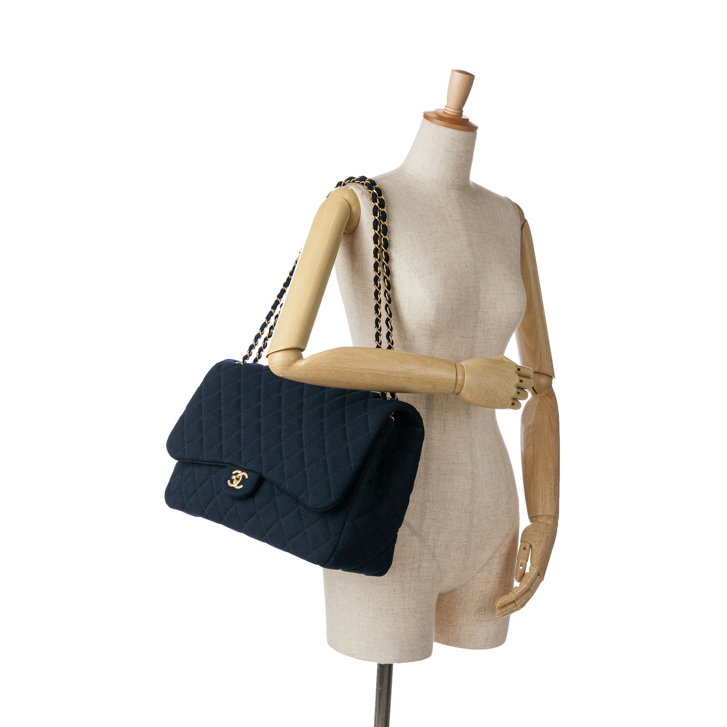 Chanel Sac XL Classic Jersey Single Flap