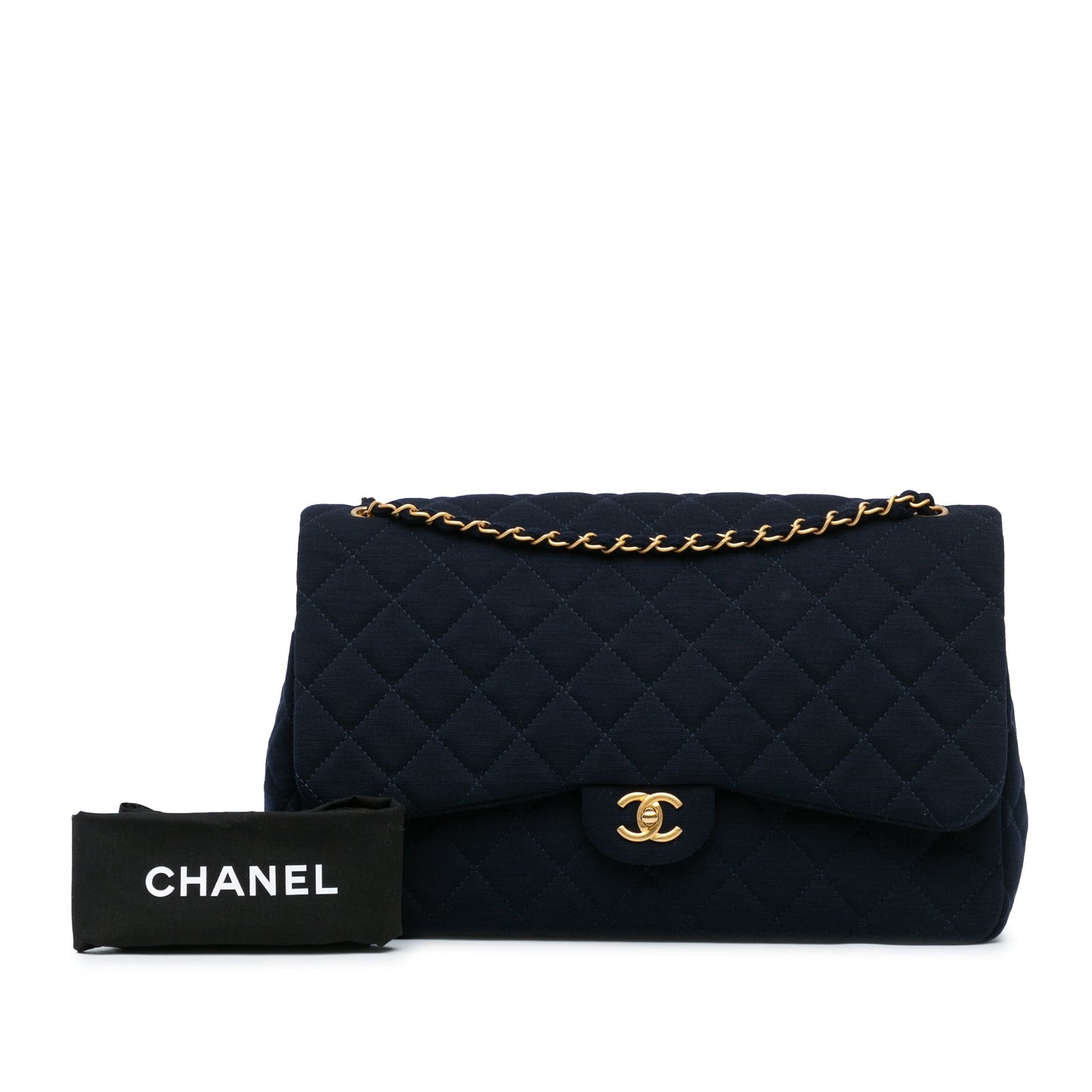 Chanel Sac XL Classic Jersey Single Flap