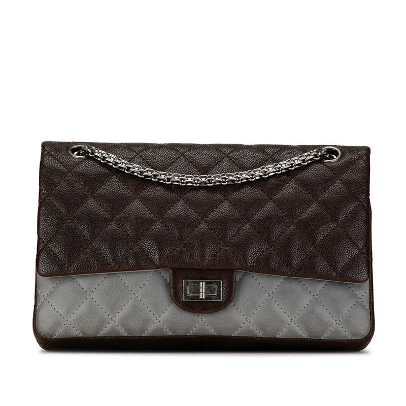 Chanel Quilted Double Flap Bicolor Chain Shoulder Bag