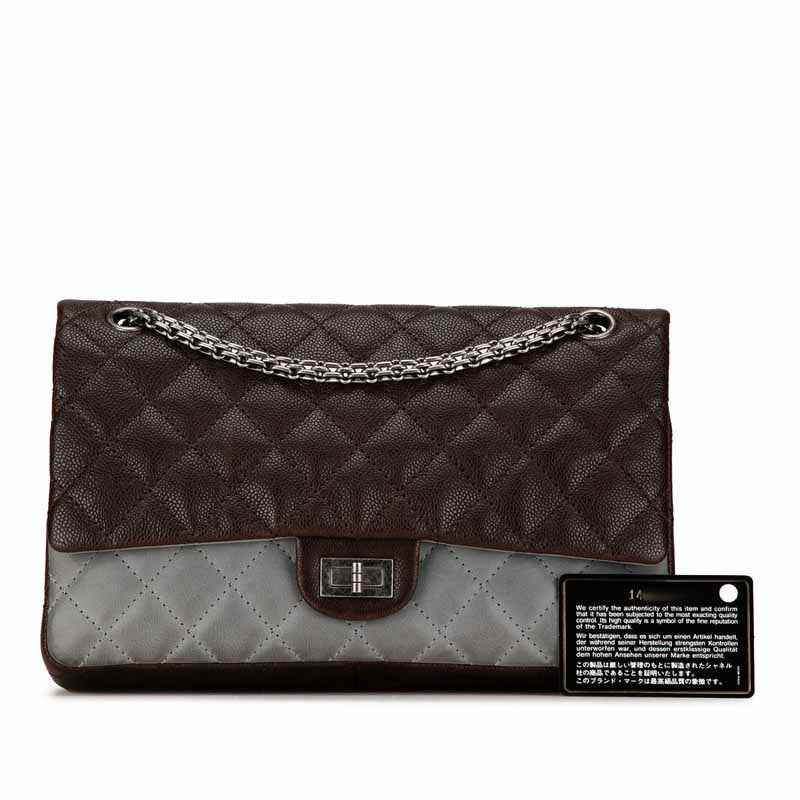 Chanel Quilted Double Flap Bicolor Chain Shoulder Bag