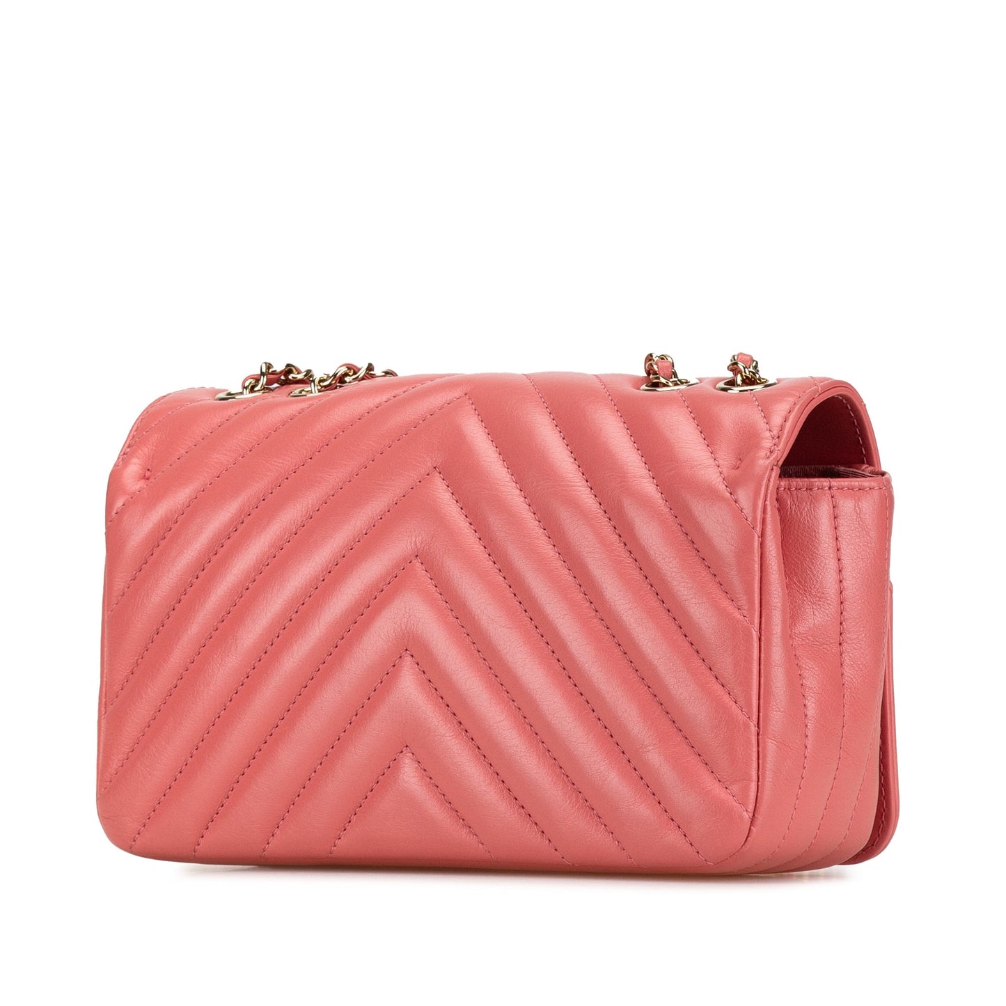 Chanel Sac Mini Chevron Calfskin Statement Flap