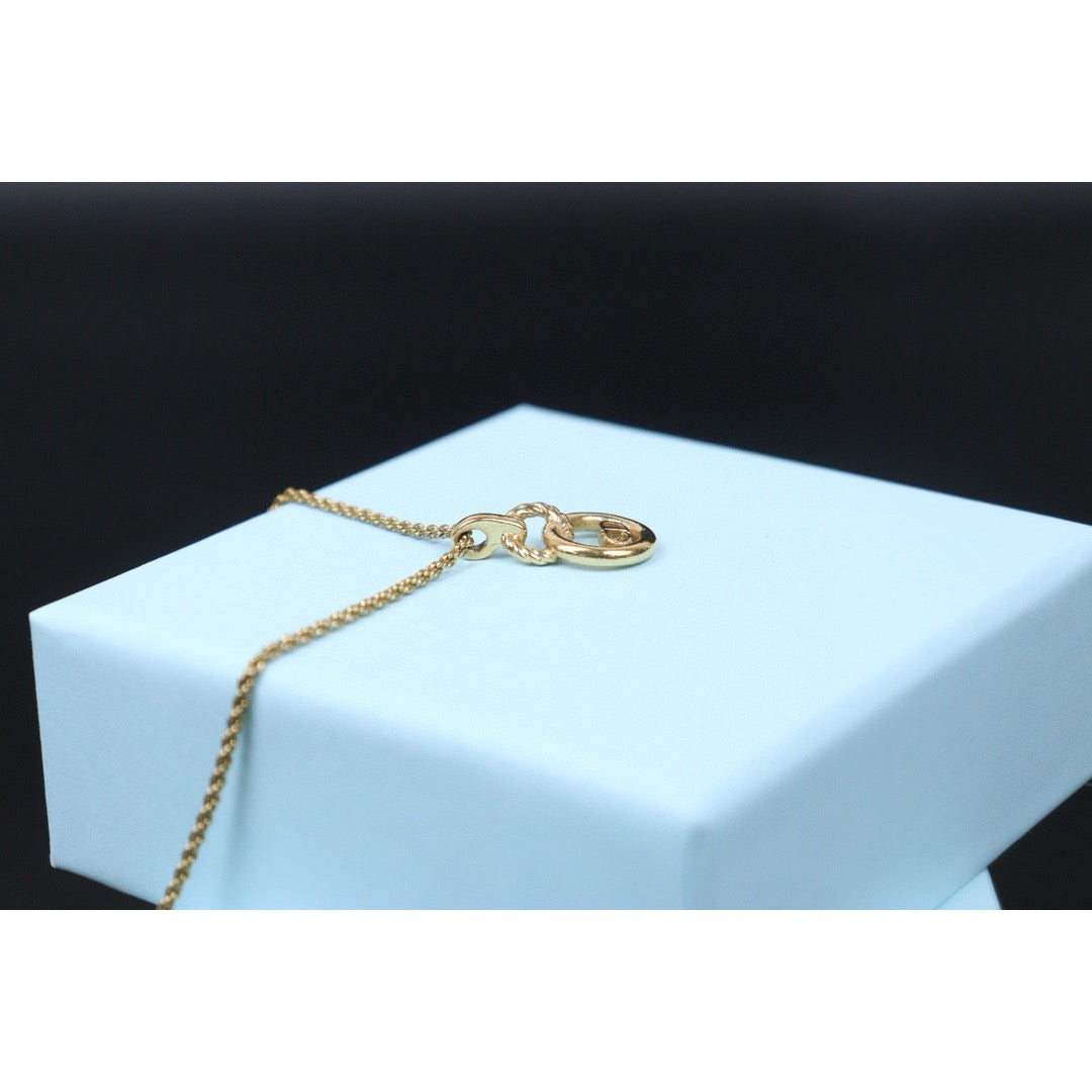 Good ( Rank AB) Dior CD Necklace Gold Plated VT25030126