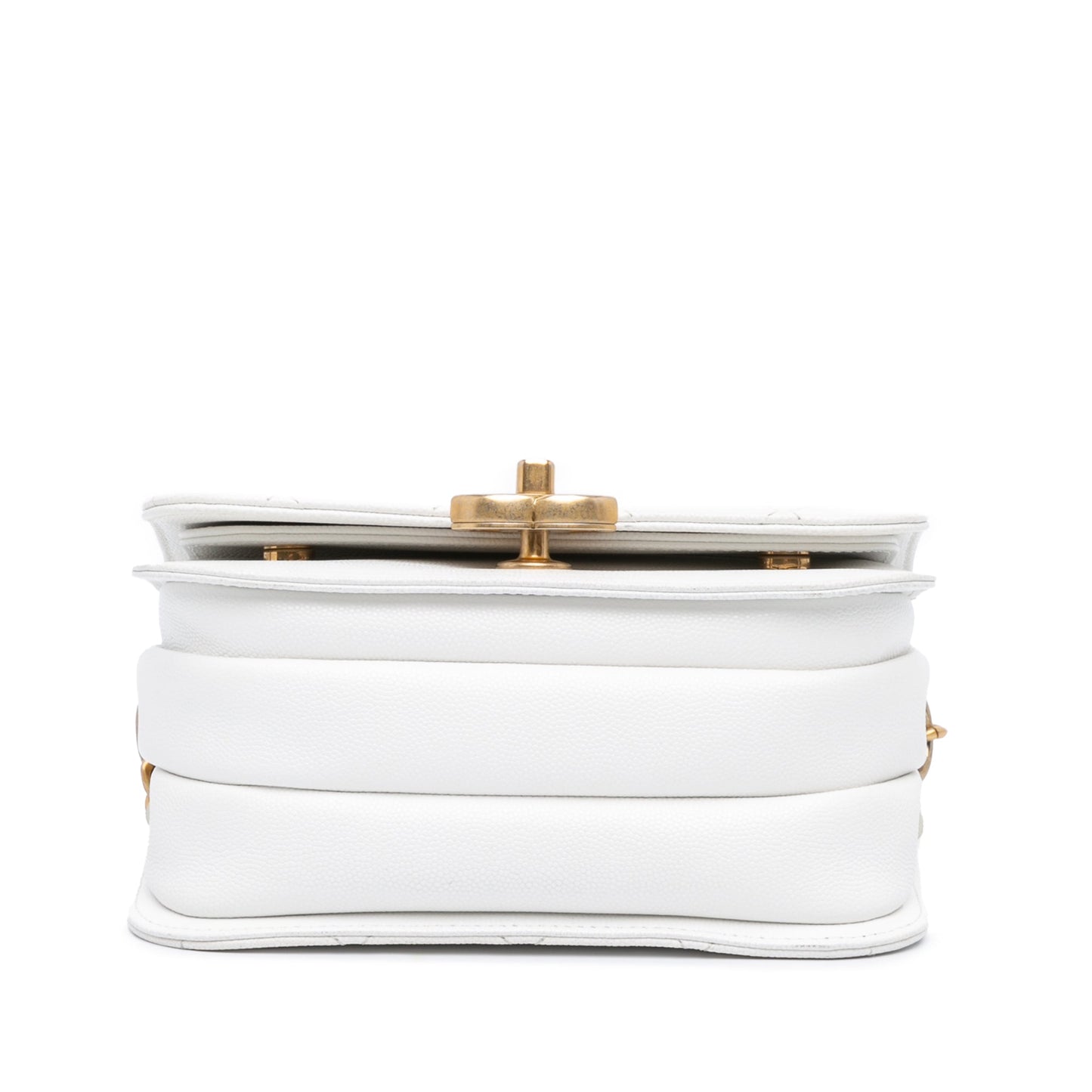 Chanel Sac CC Quilted Caviar Flap Crossbody