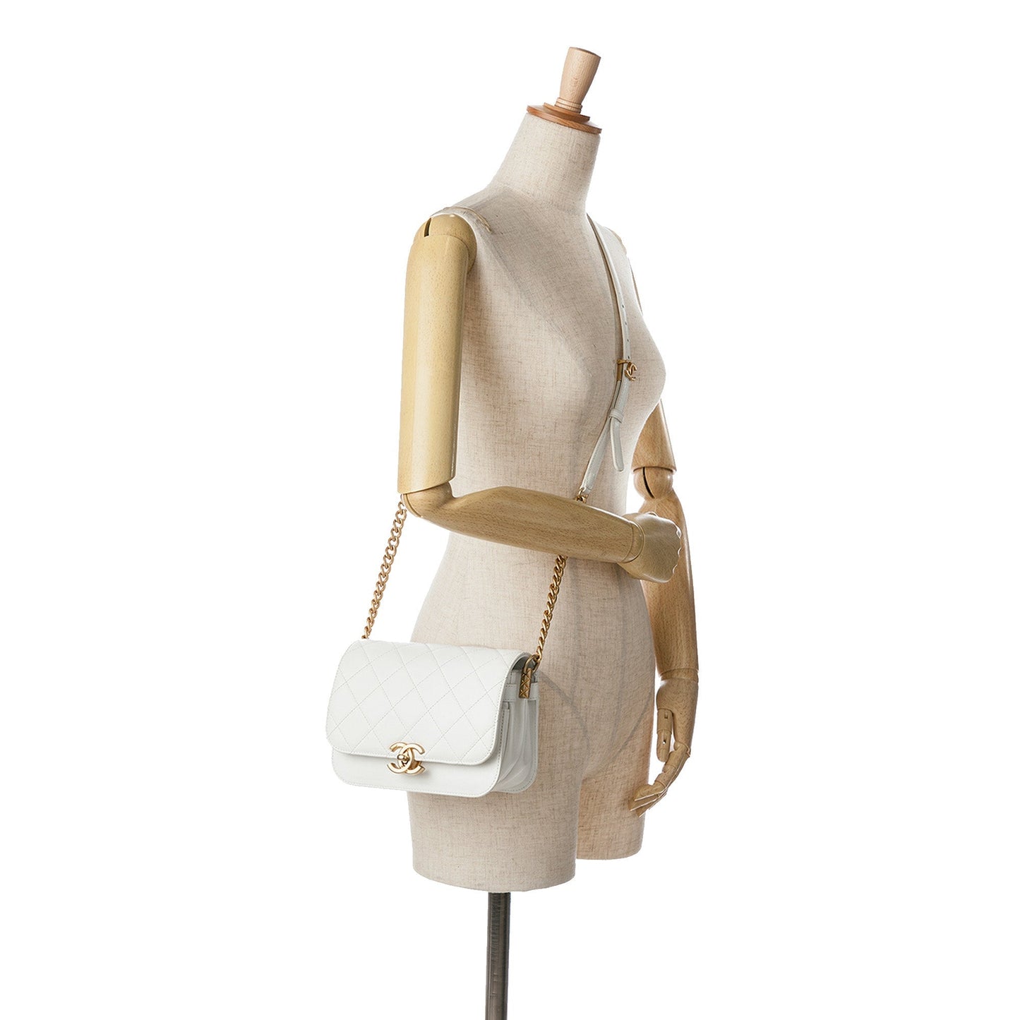 Chanel Sac CC Quilted Caviar Flap Crossbody