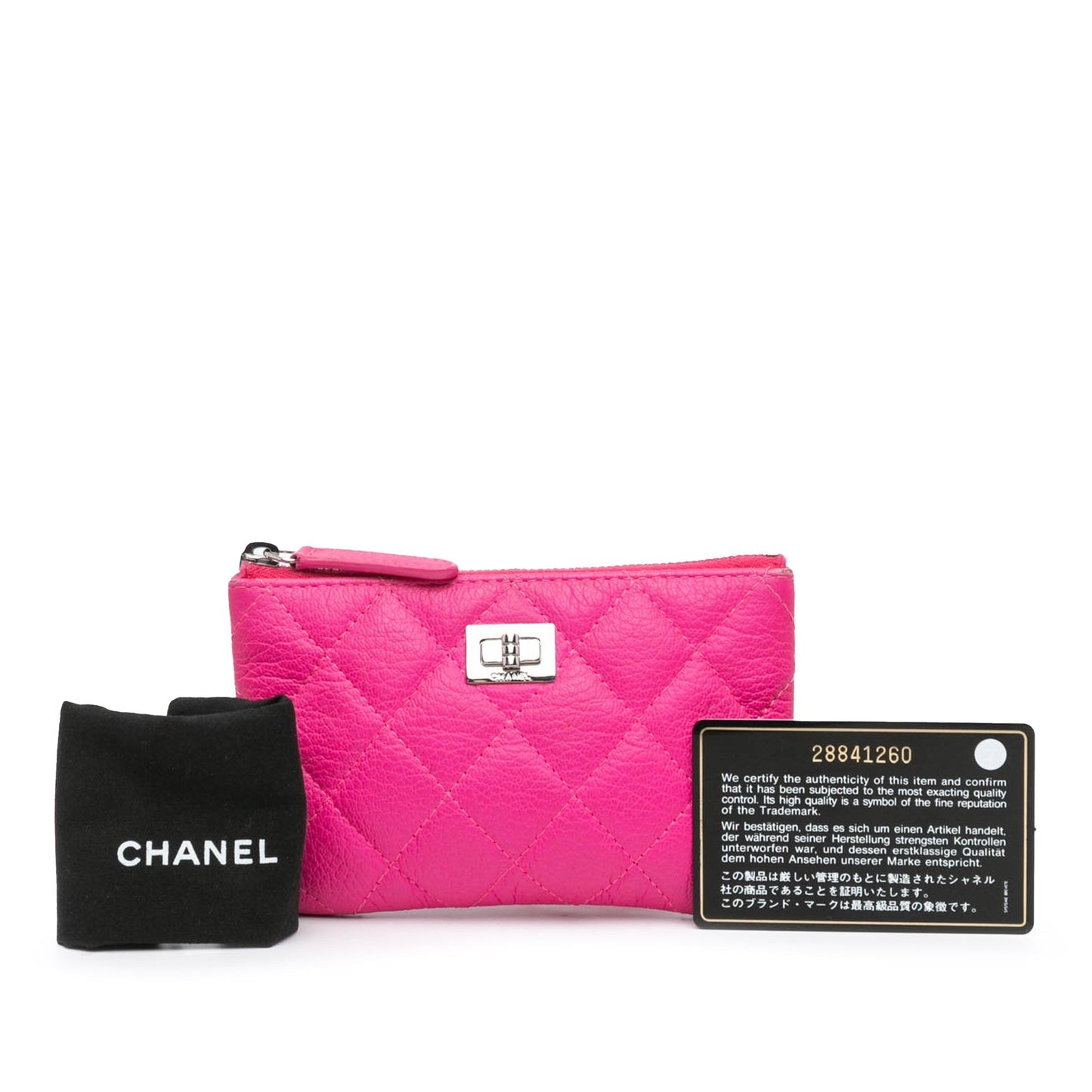 Chanel Sac Small Goatskin Quilted Reissue Cosmetic Pouch