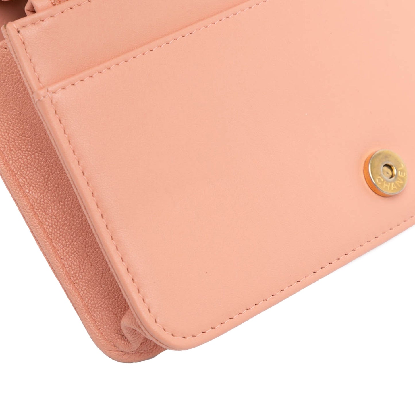 Chanel Sac Quilted Caviar Boy Wallet on Chain