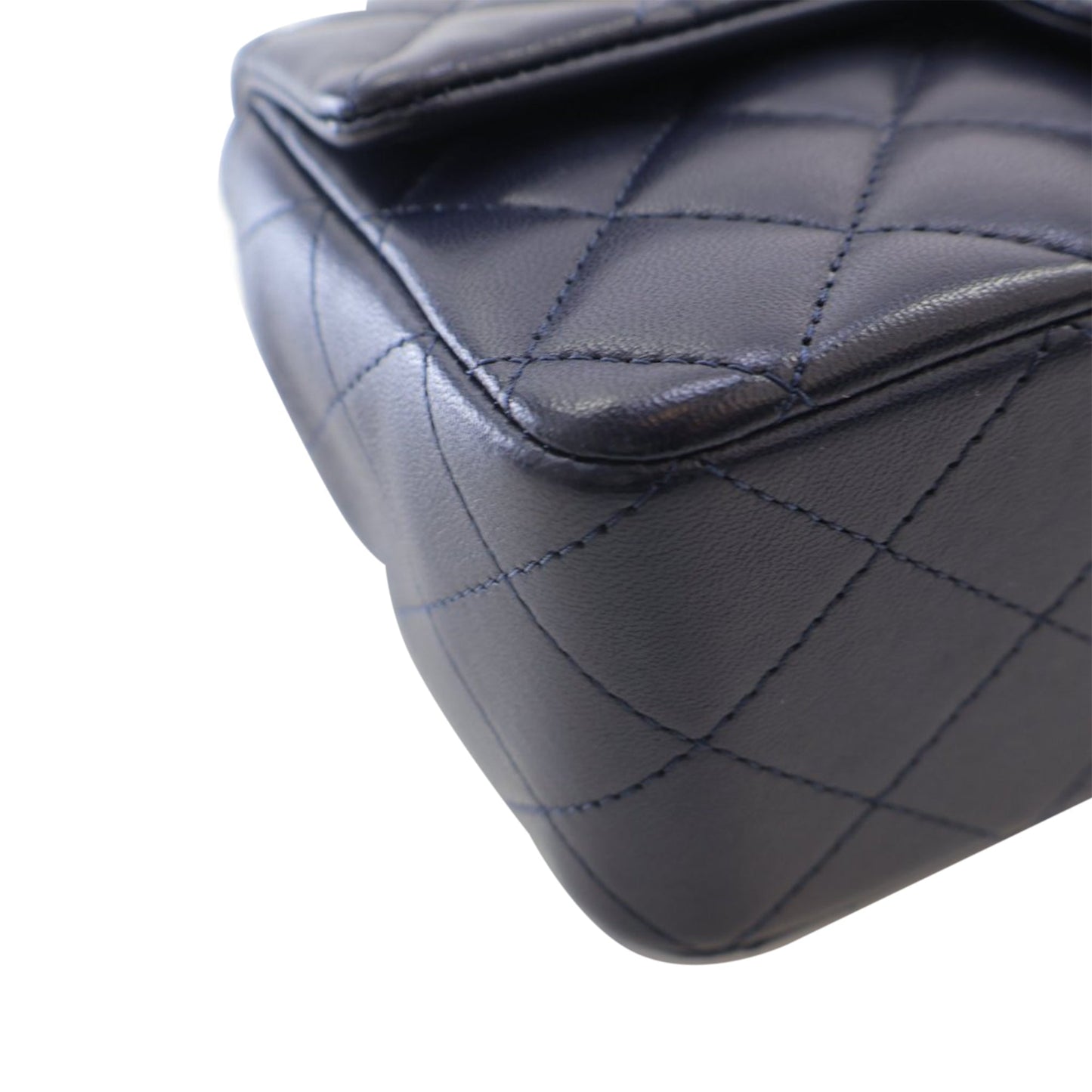 Chanel Sac Mini Rectangular Lambskin Top Handle Flap