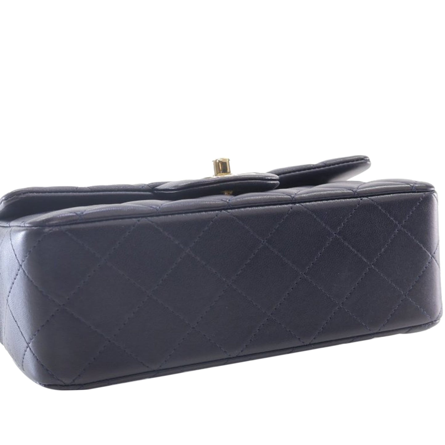 Chanel Sac Mini Rectangular Lambskin Top Handle Flap