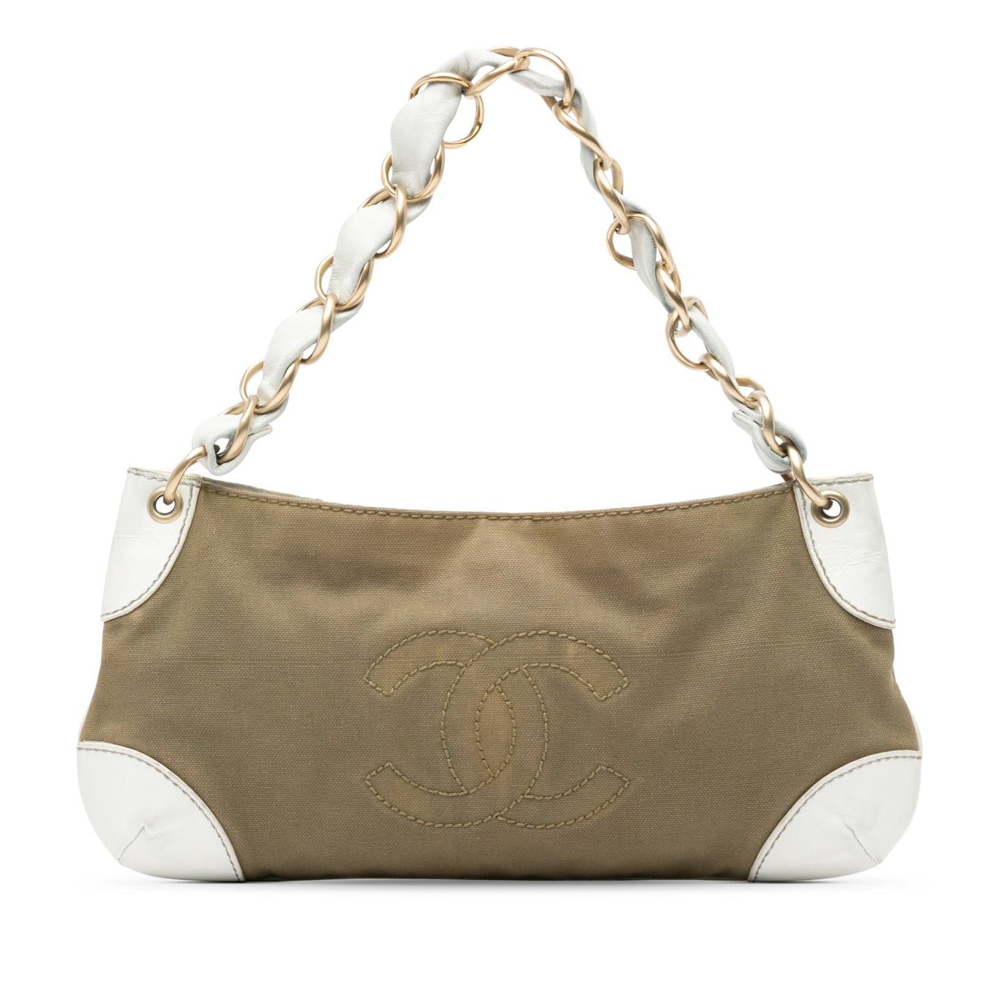 Chanel Sac Canvas Olsen Shoulder Bag