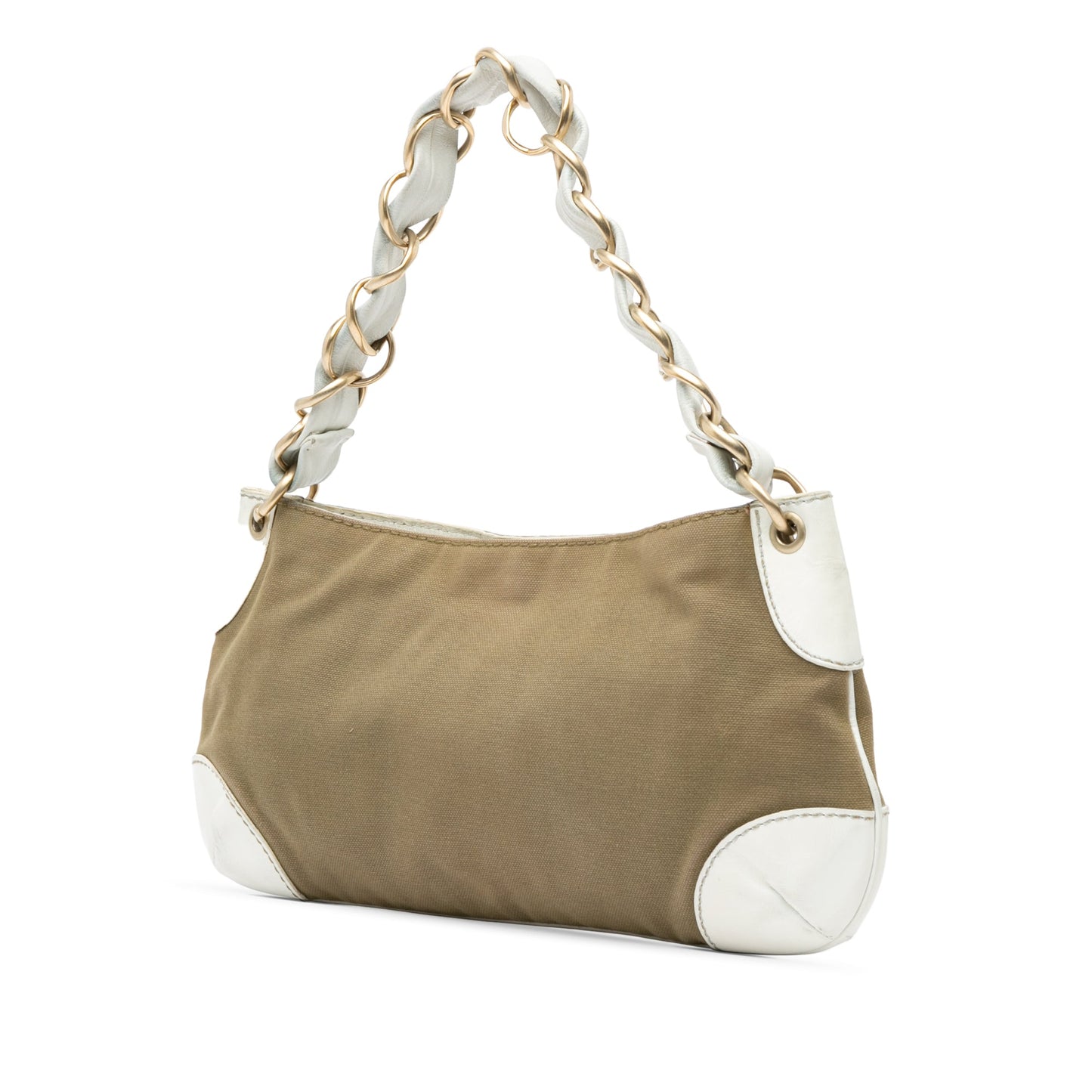 Chanel Sac Canvas Olsen Shoulder Bag