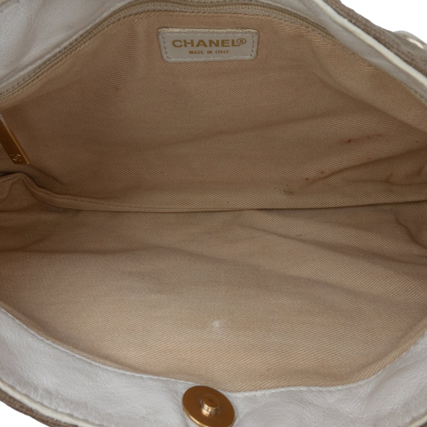 Chanel Sac Canvas Olsen Shoulder Bag