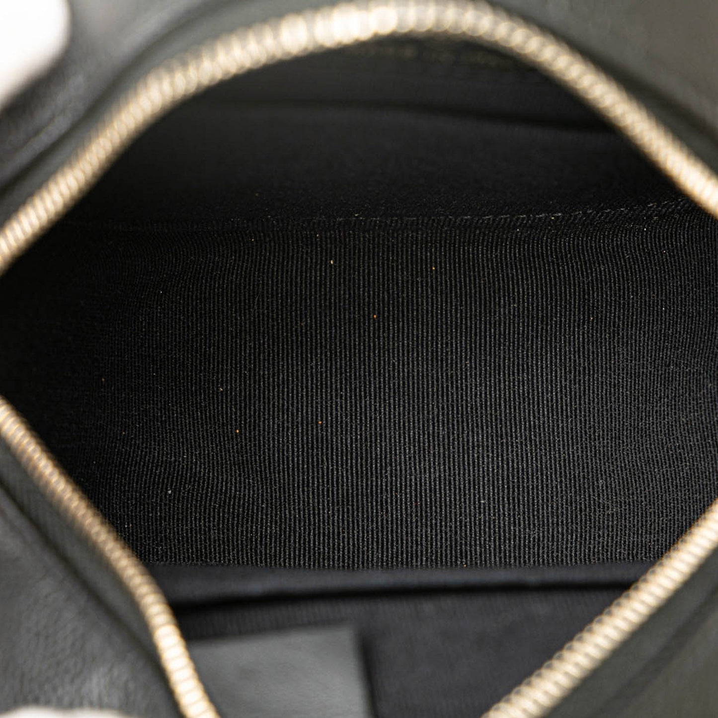 Black Chanel Quilted Caviar Crystal CC Round Clutch With Chain Crossbody Bag